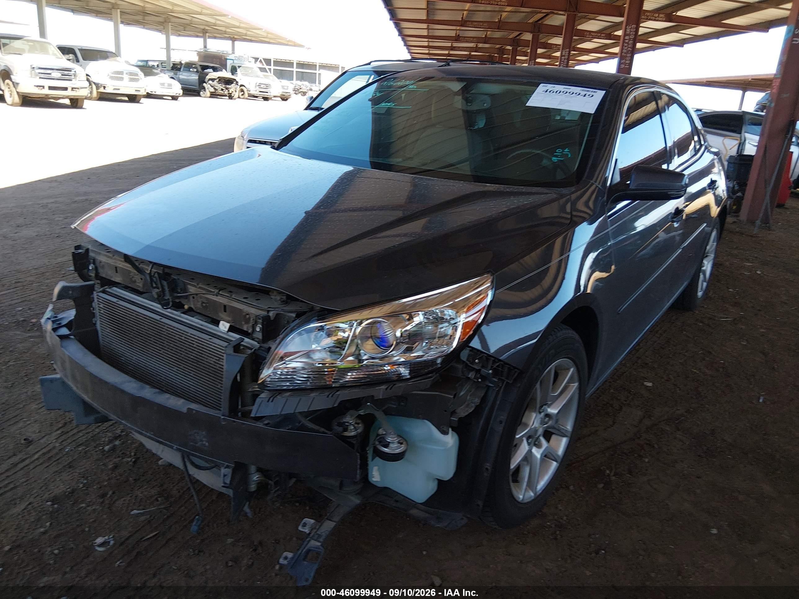 2013 Chevrolet Malibu VIN 1G11C5SA7DF336206 IAAI salvage auction — Unknown, Salvage (Arizona), sold $975 on 2026-10-07 (photo 2)