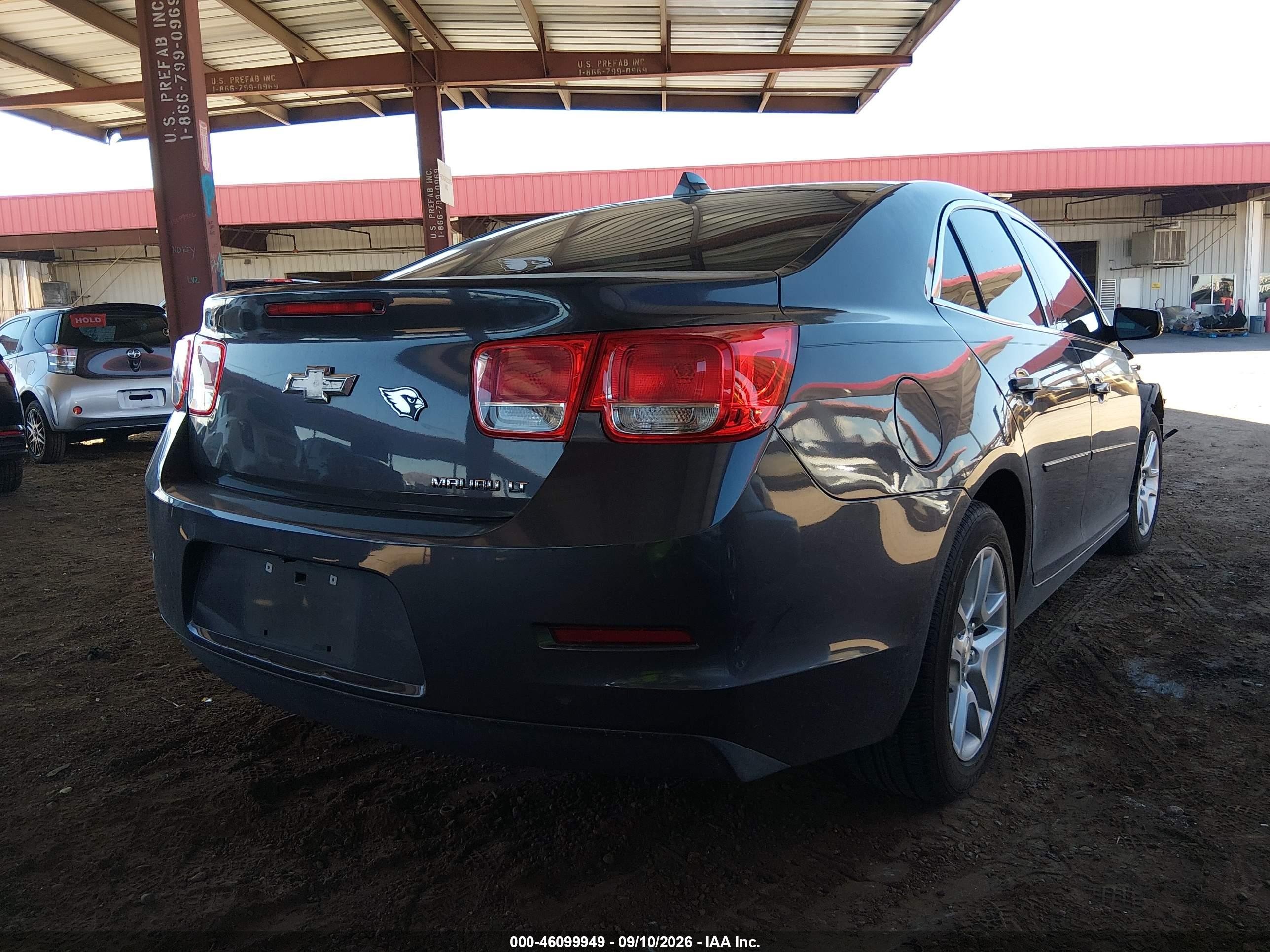 2013 Chevrolet Malibu VIN 1G11C5SA7DF336206 IAAI salvage auction — Unknown, Salvage (Arizona), sold $975 on 2026-10-07 (photo 4)