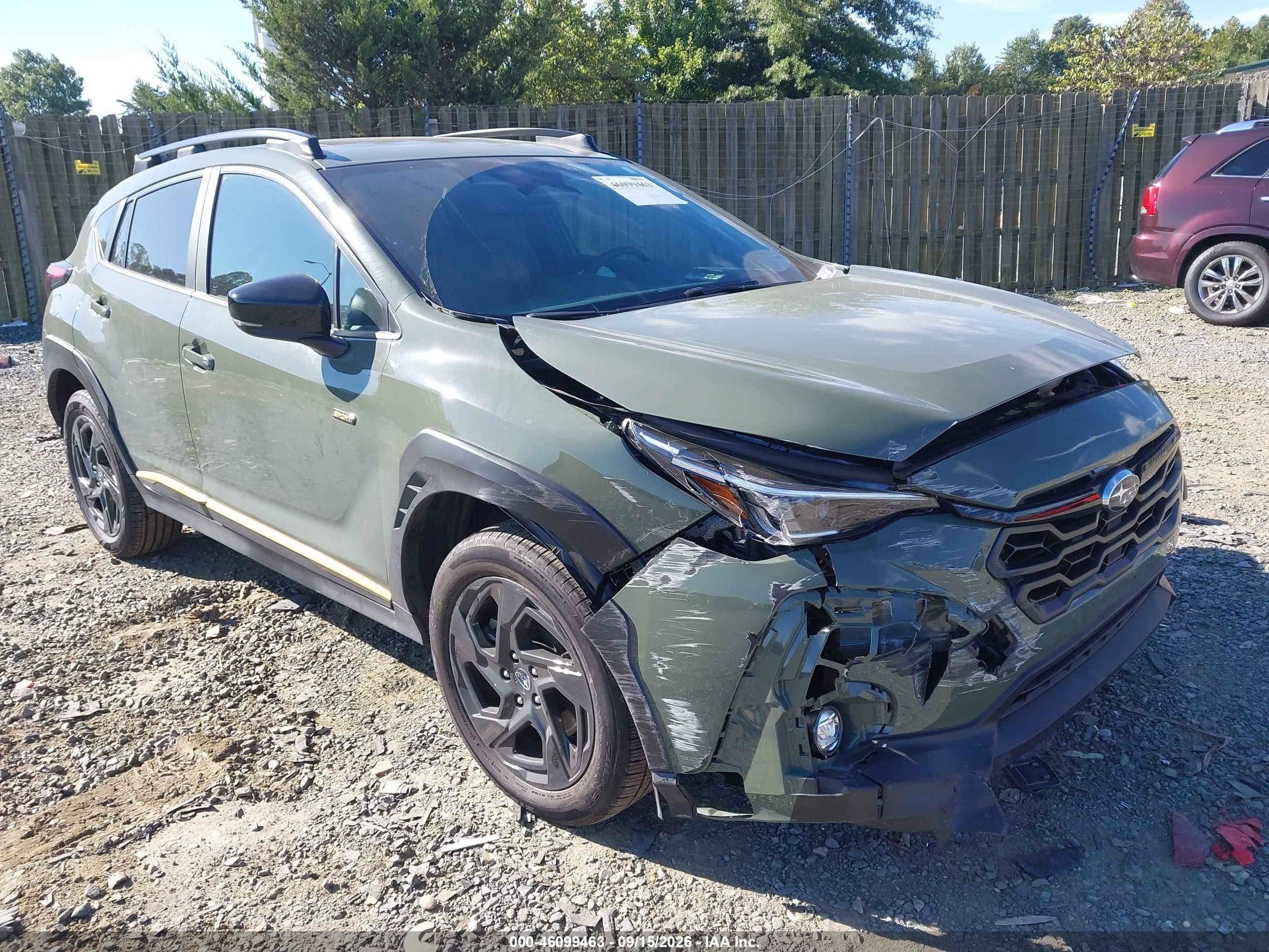 2024 Subaru Crosstrek VIN 4S4GUHF66R3802542 — IAAI salvage auction photo