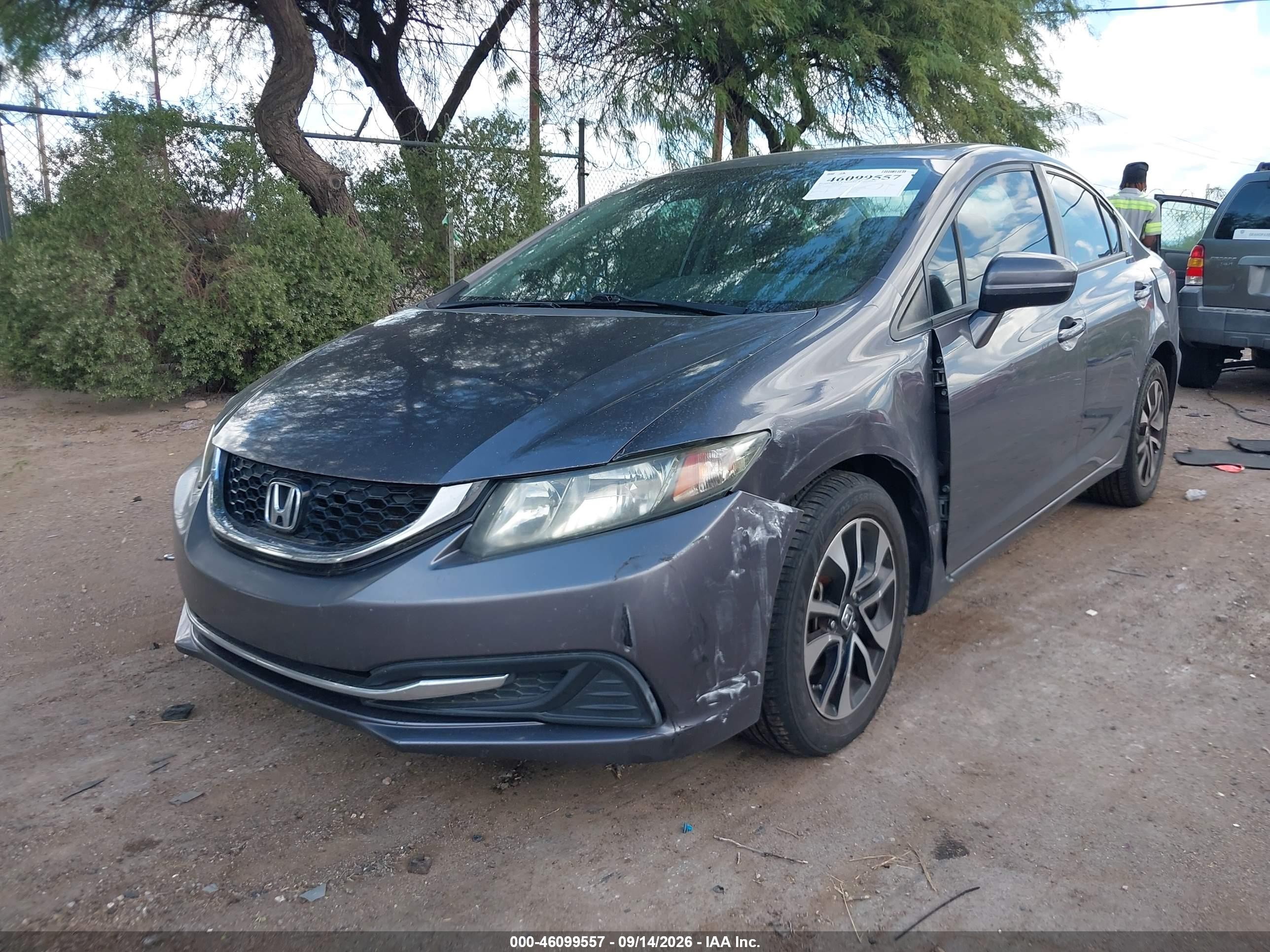 2015 Honda Civic VIN 19XFB2F84FE048470 IAAI salvage auction — Unknown, Salvage (Arizona), sold $2,750 on 2026-09-22 (photo 2)