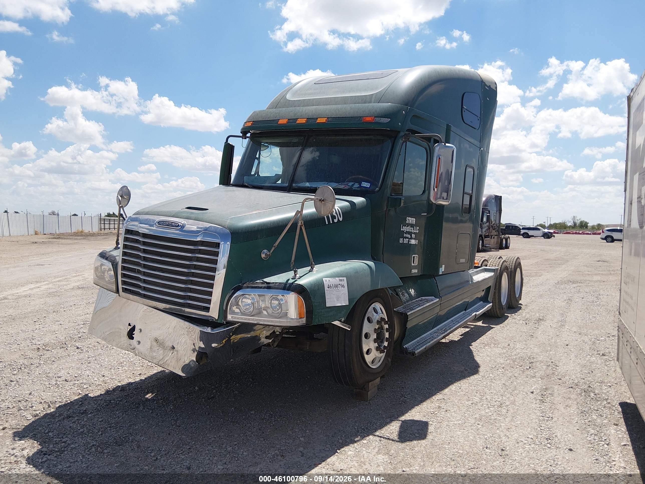 2002 Freightliner Conventional VIN 1FUJBBCG72PK19611 IAAI salvage auction — Unknown, Salvage (Texas), sold $7,250 on 2026-10-07 (photo 2)