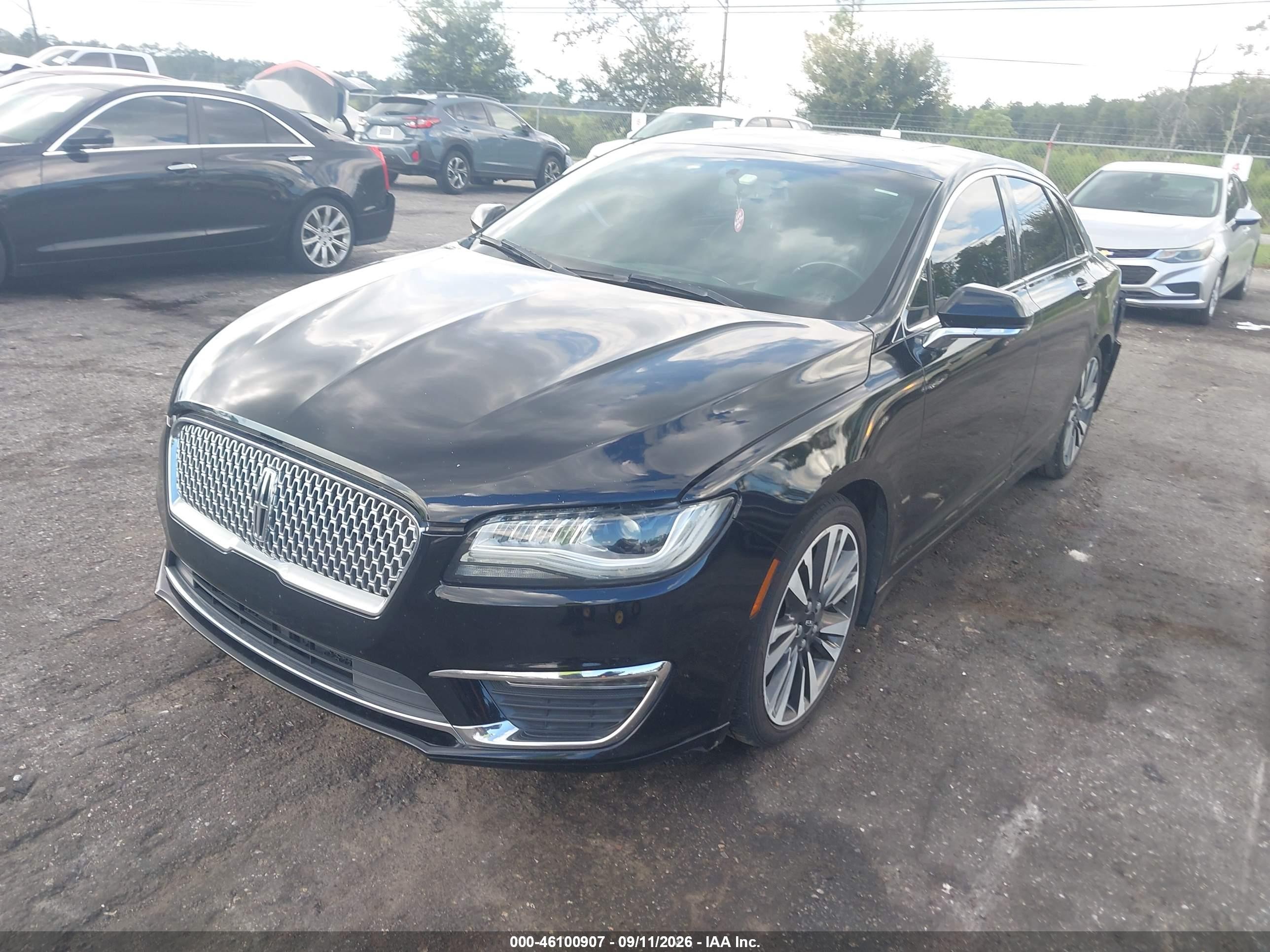 2017 Lincoln MKZ VIN 3LN6L5MU0HR613951 IAAI salvage auction — Rear End, Rebuildable (Florida), sold $3,750 on 2026-09-25 (photo 2)
