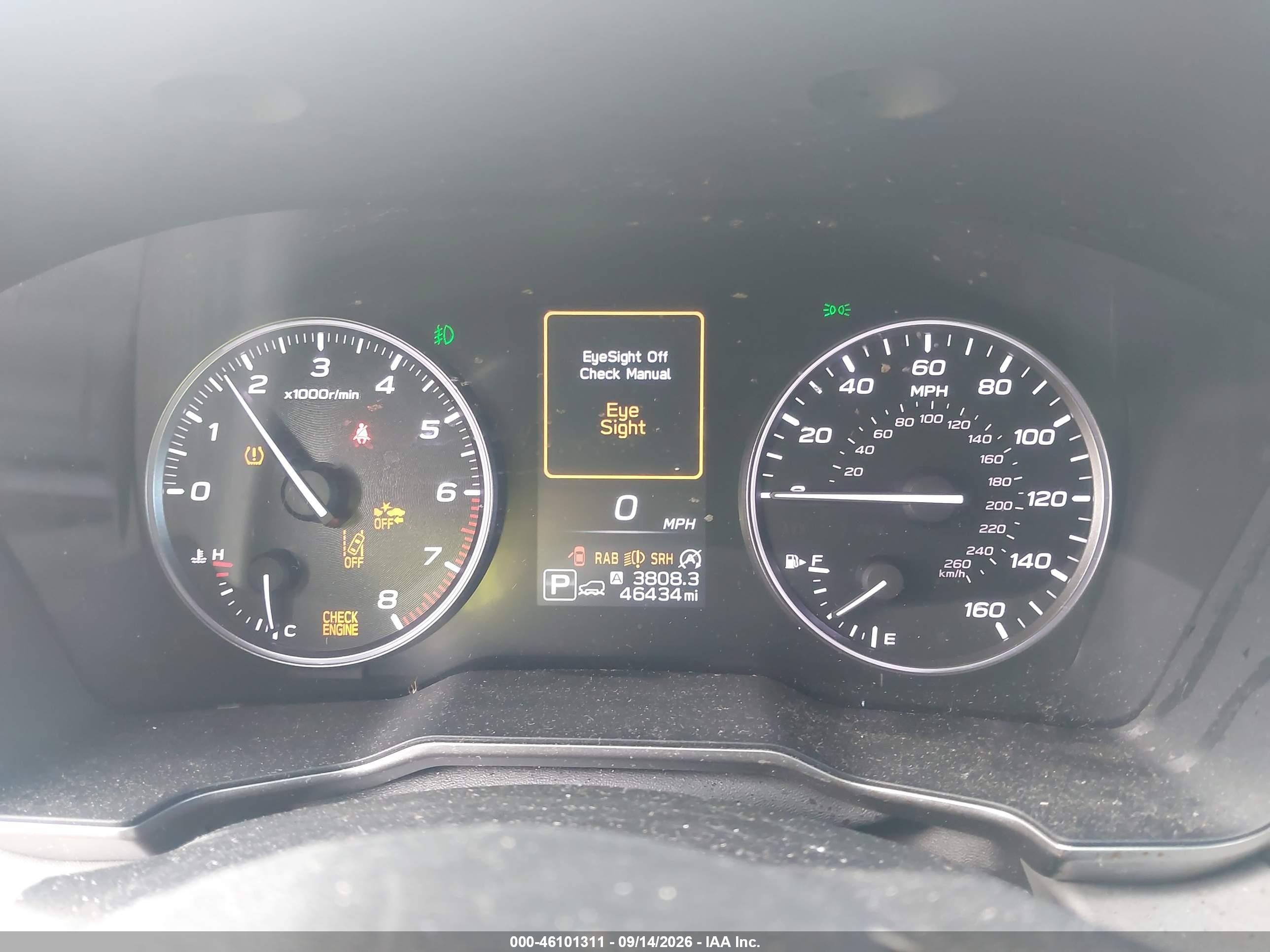 2021 Subaru Outback VIN 4S4BTANC8M3228384 IAAI salvage auction — Front End, Salvage (Idaho), sold $7,300 on 2026-09-25 (photo 7)