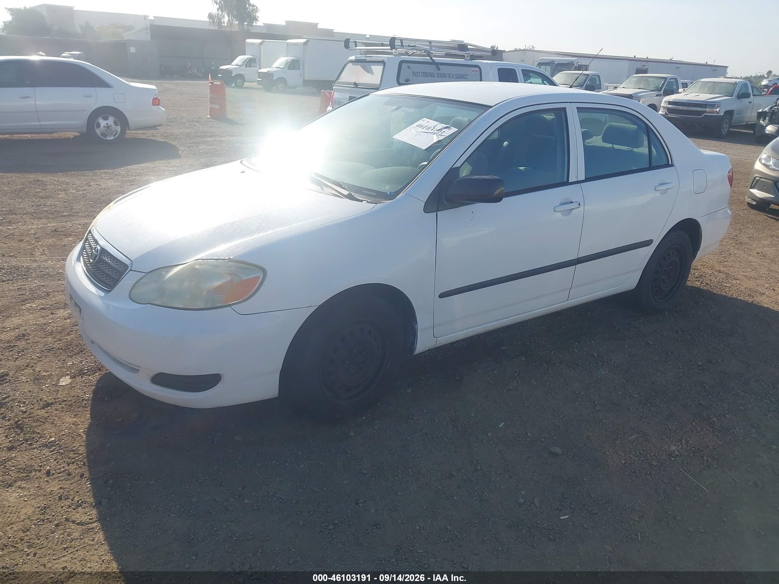 2006 Toyota Corolla VIN JTDBR32E860064983 IAAI salvage auction — Normal Wear, Clear - Dealer Only (California), sold $1,500 on 2026-09-17 (photo 2)