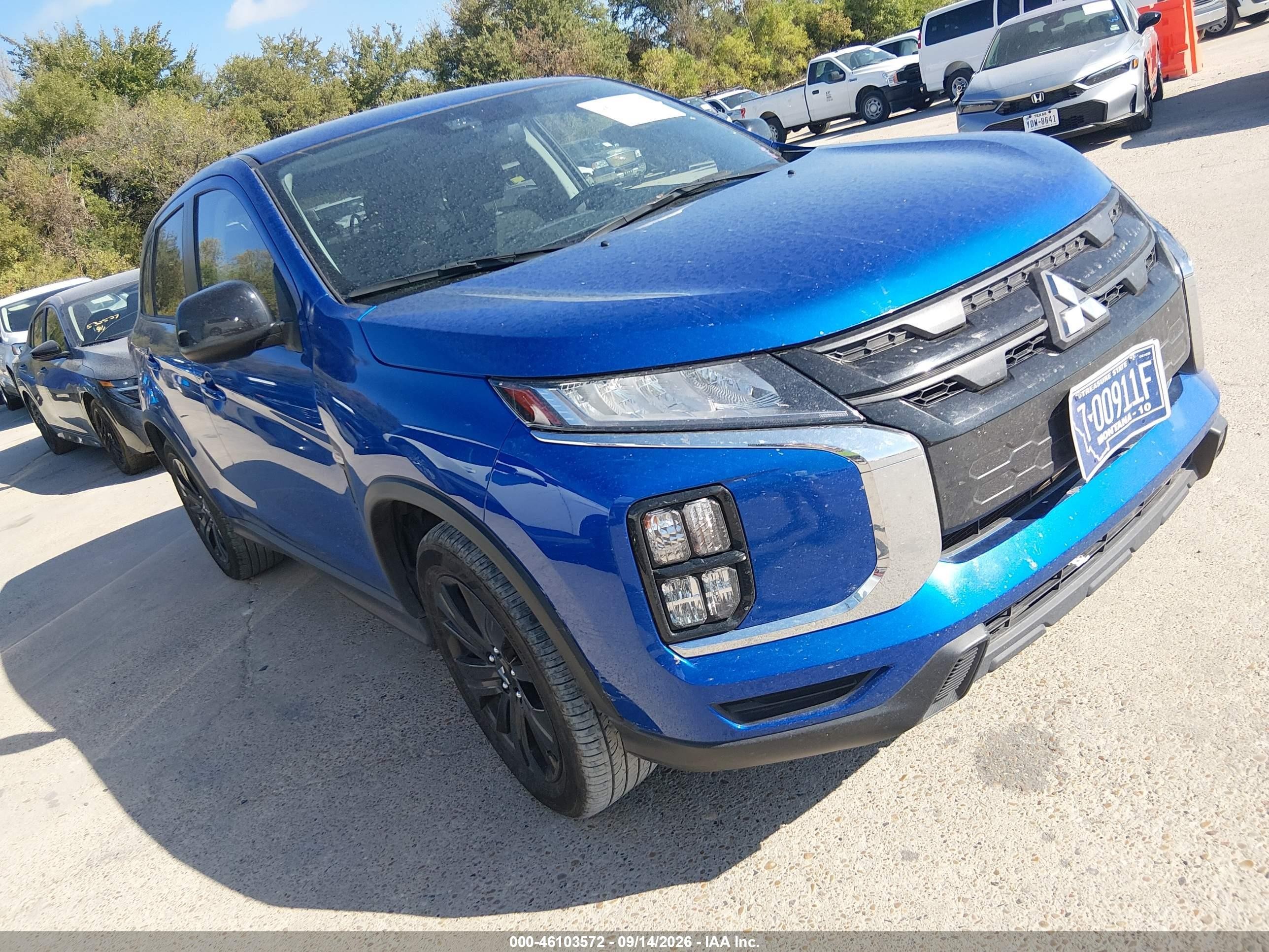 2025 Mitsubishi Outlander Sport VIN JA4ARUAU3SU008456 — IAAI salvage auction photo