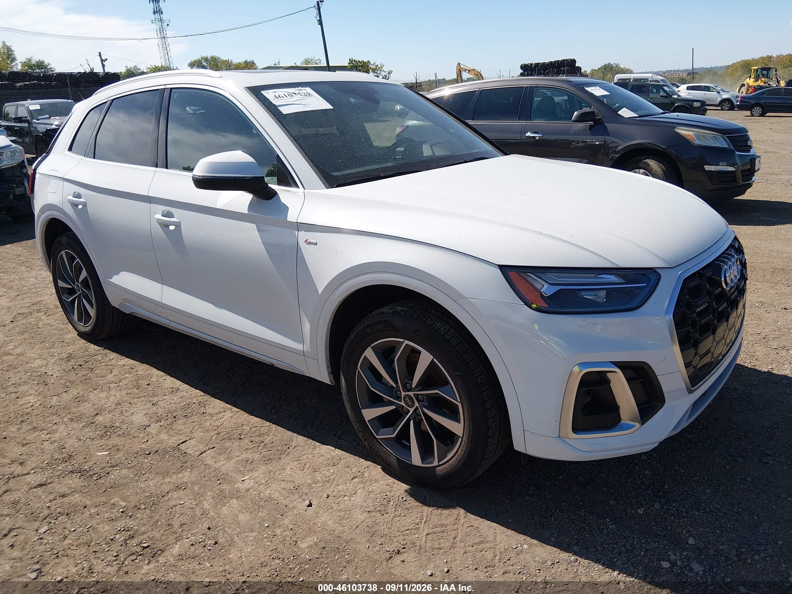 2024 Audi Q5 VIN WA1EAAFY1R2075291 IAAI salvage auction — Rear End, Salvage (Pennsylvania), sold $15,800 on 2026-09-25 (photo 1)