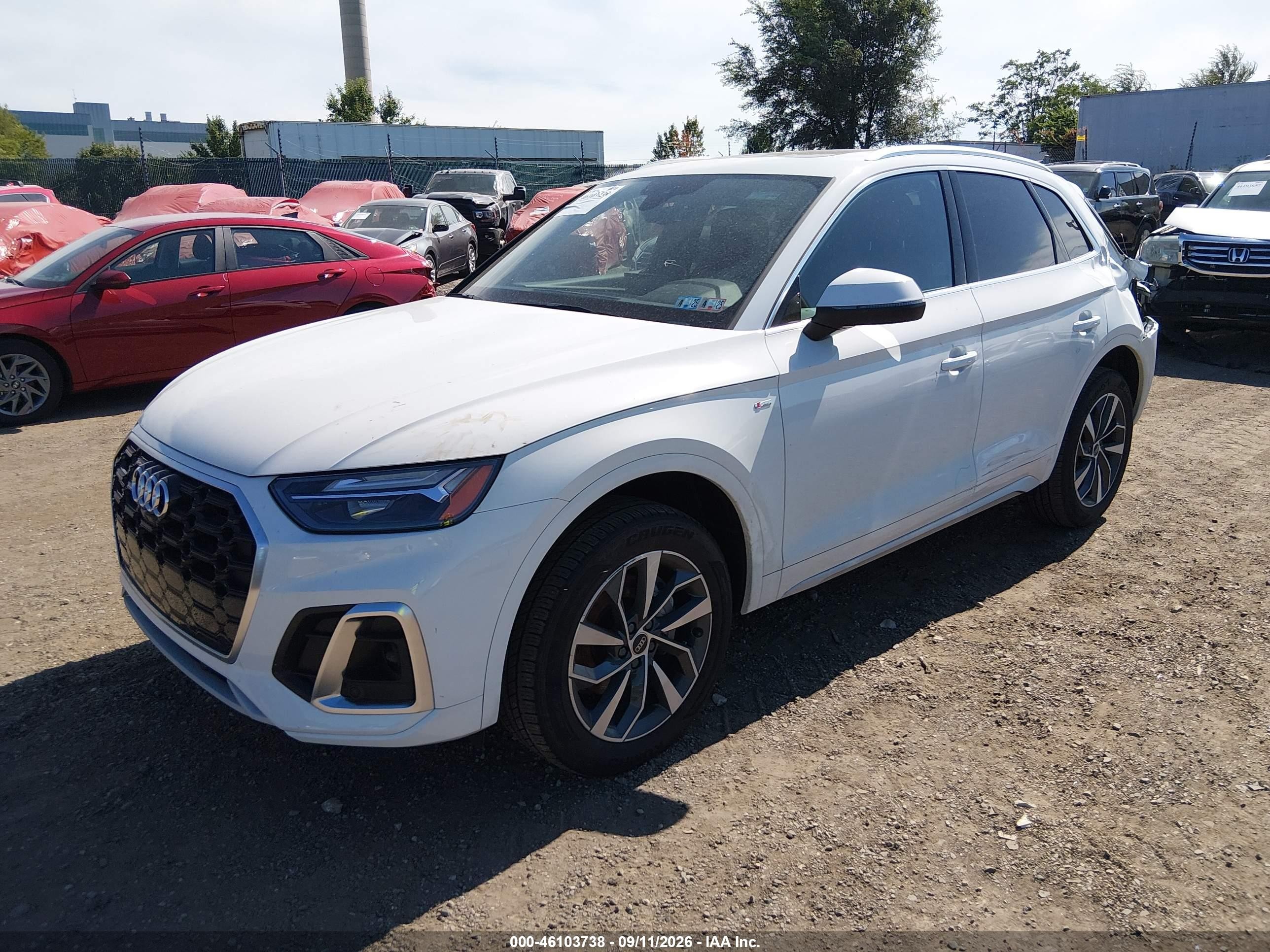 2024 Audi Q5 VIN WA1EAAFY1R2075291 IAAI salvage auction — Rear End, Salvage (Pennsylvania), sold $15,800 on 2026-09-25 (photo 2)