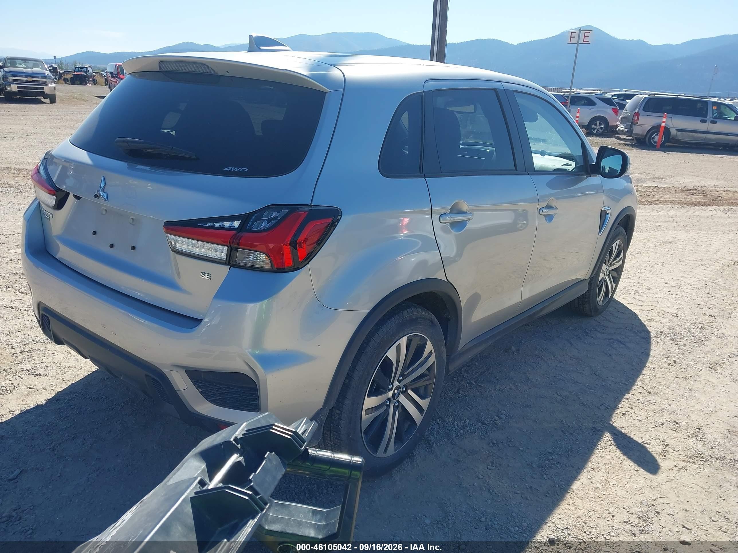 2026 Mitsubishi Outlander Sport VIN JA4ARUAU8TU018580 IAAI salvage auction — Normal Wear, Enterprise Vehicles Clear Only (Washington), sold $8,000 on 2026-09-19 (photo 4)
