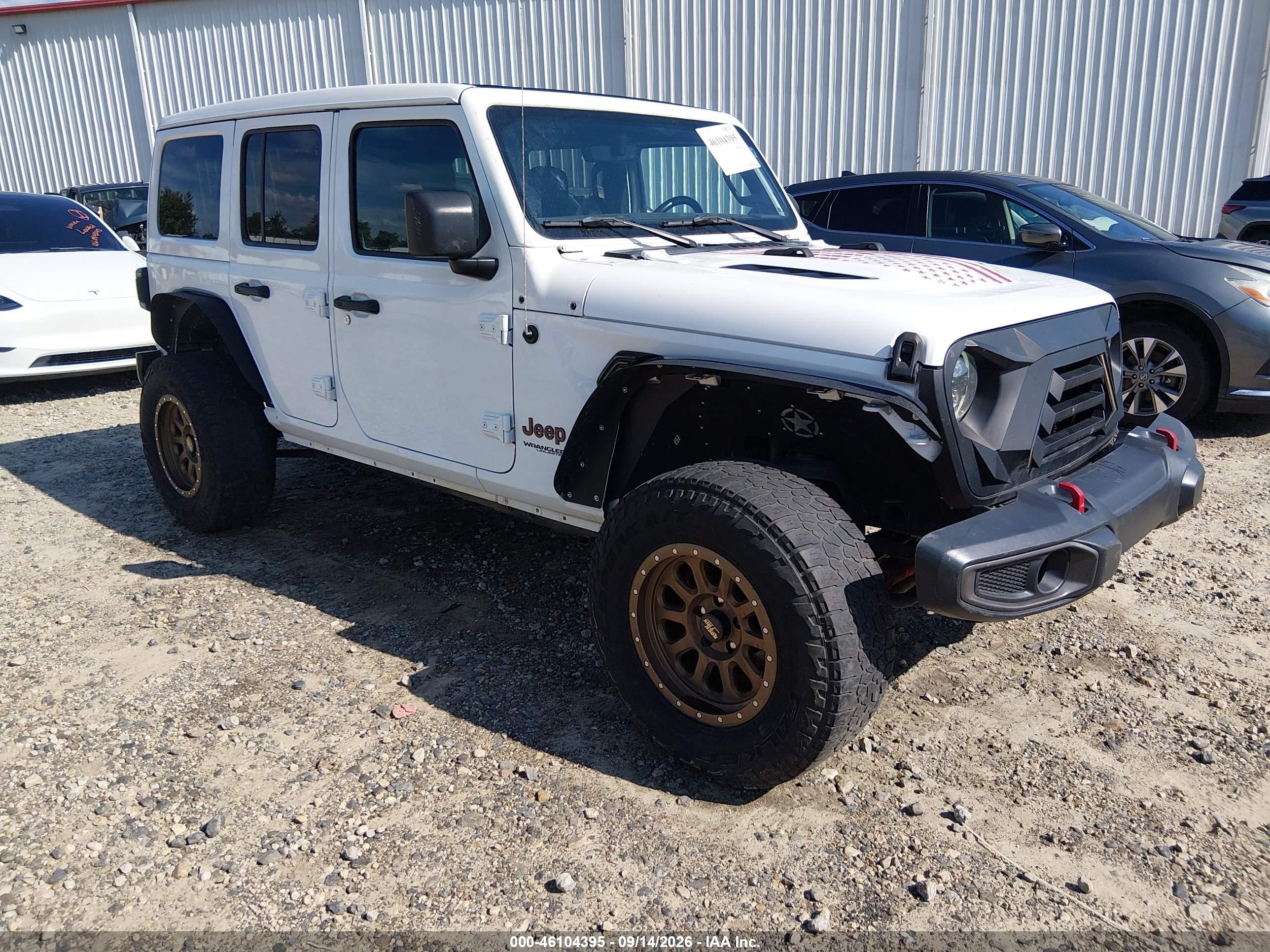 2018 Jeep Wrangler Unlimited VIN 1C4HJXFG7JW329130 — IAAI salvage auction photo