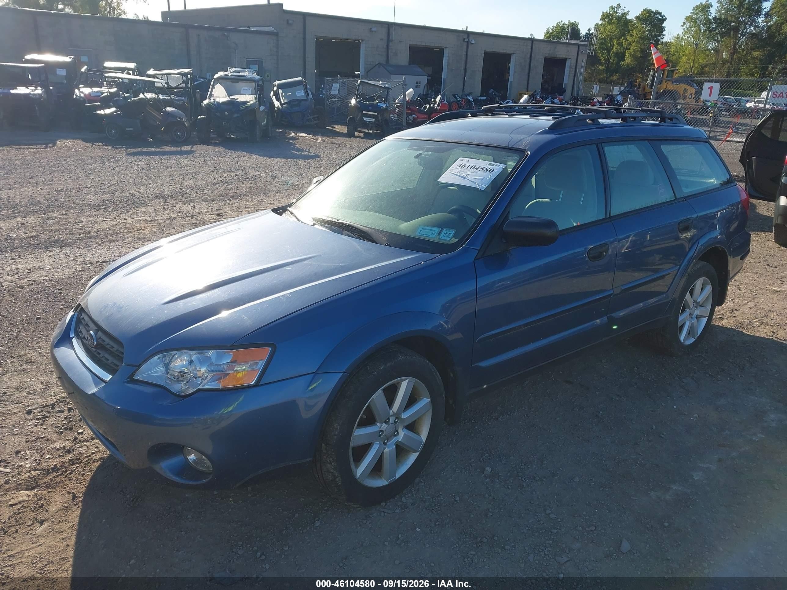 2007 Subaru Outback VIN 4S4BP61C477316935 IAAI salvage auction — Normal Wear, Clear (New York), sold $450 on 2026-10-08 (photo 2)