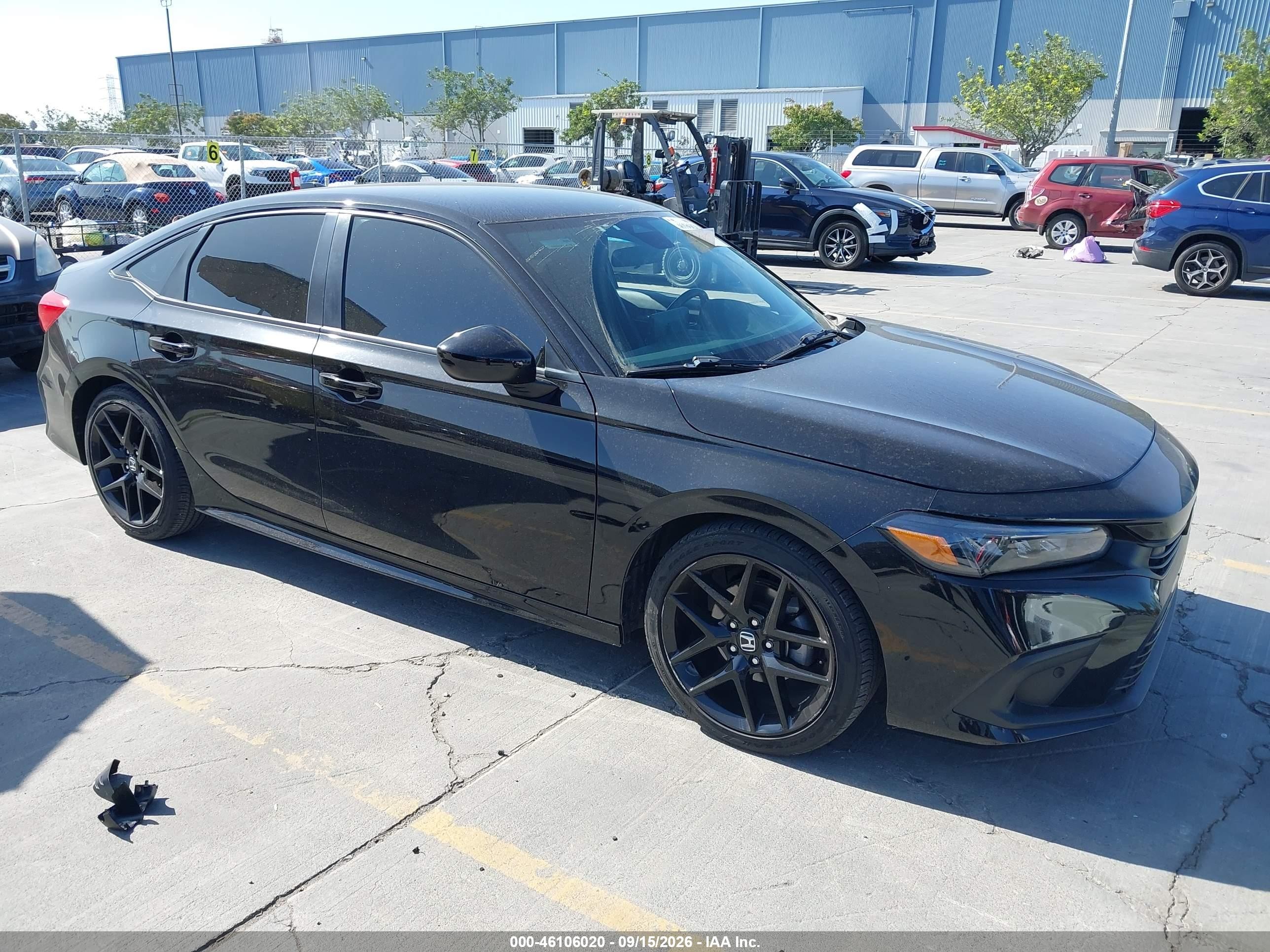 2022 Honda Civic VIN 2HGFE2F59NH519496 — IAAI salvage auction photo
