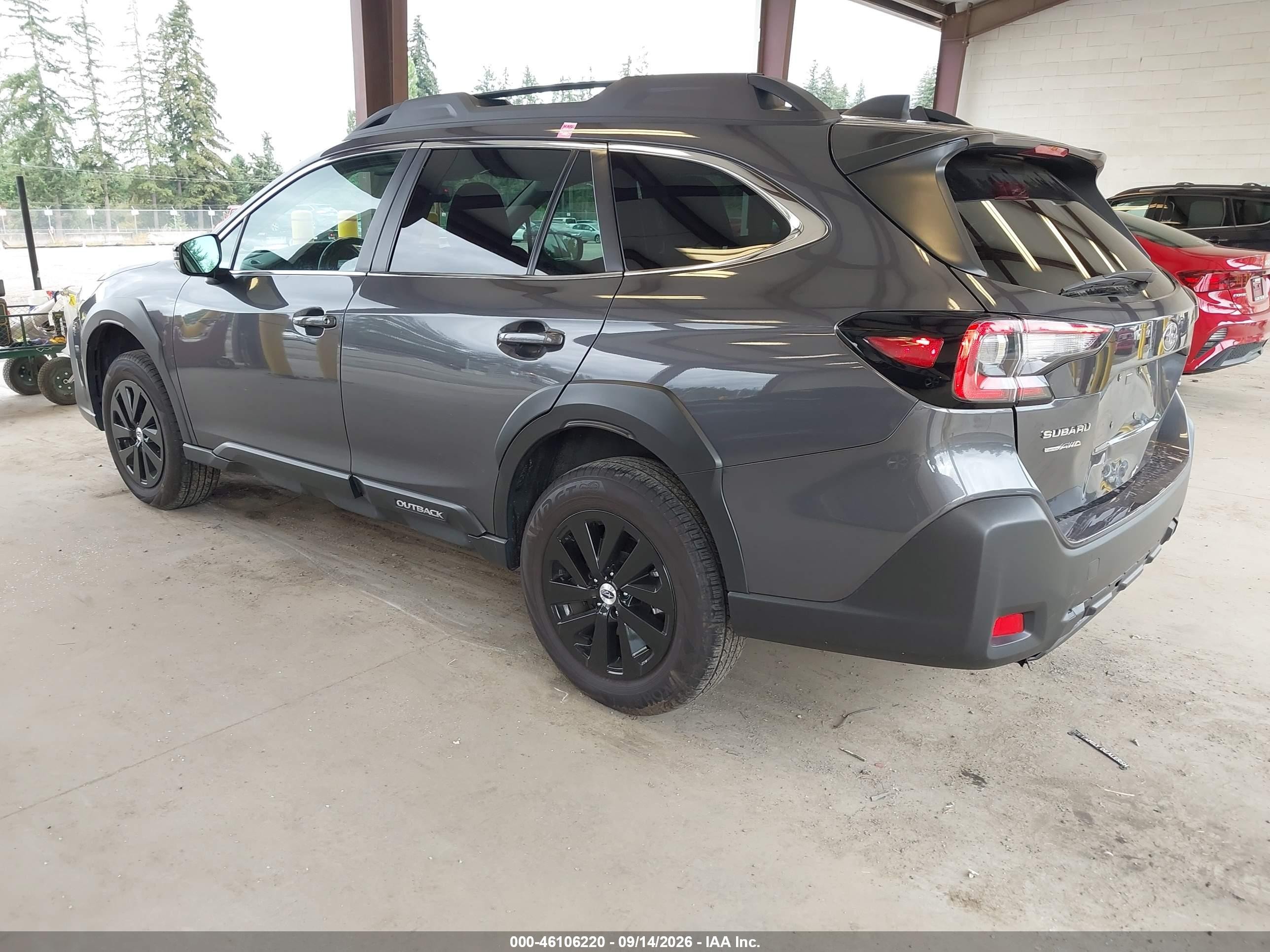 2024 Subaru Outback VIN 4S4BTADC6R3179615 IAAI salvage auction — Rear End, Bill Of Sale (Washington), sold $12,500 on 2026-10-01 (photo 3)