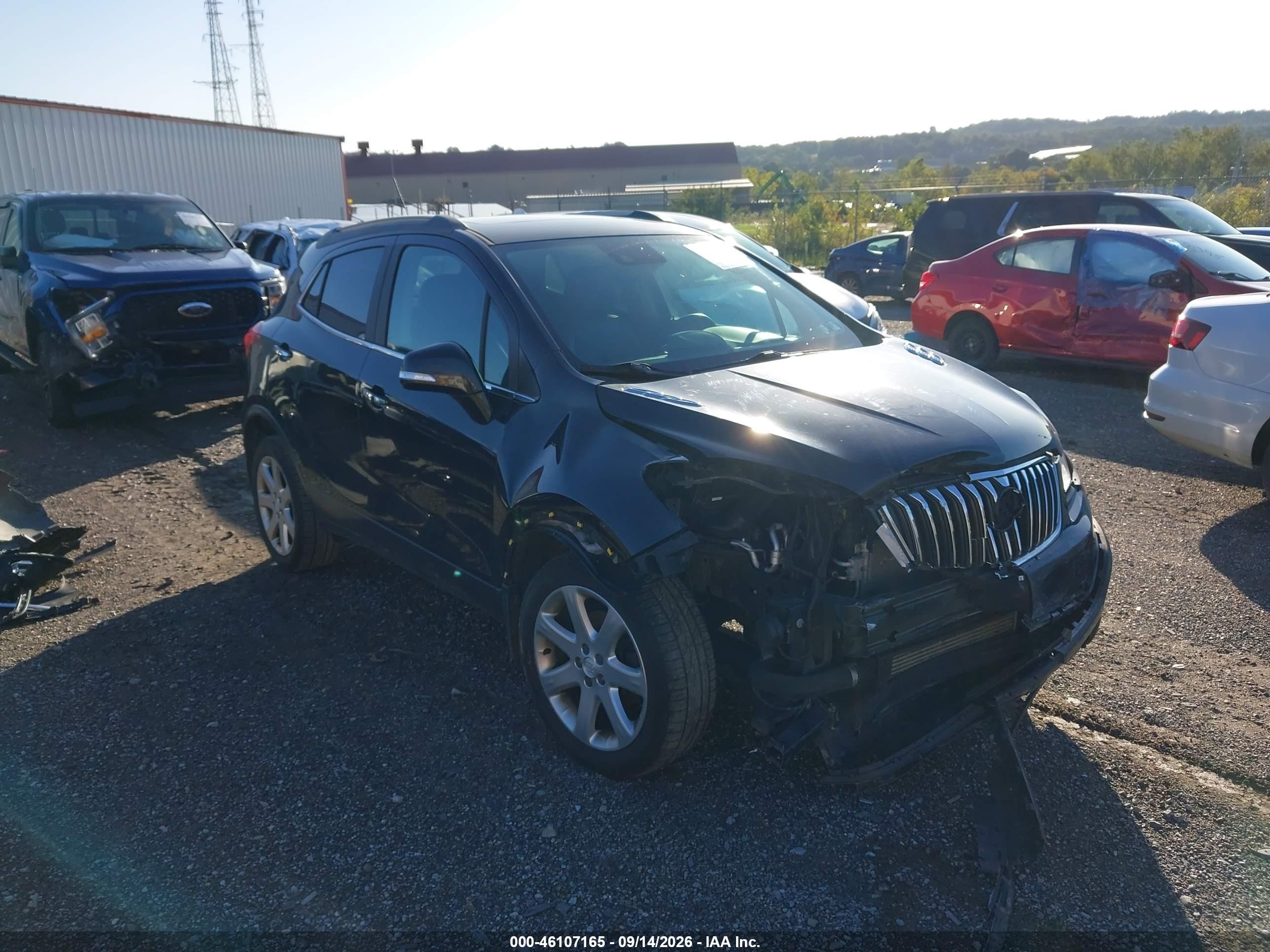2015 Buick Encore VIN KL4CJHSB0FB264494 IAAI salvage auction — Front End, Salvage (Pennsylvania), sold $500 on 2026-09-19 (photo 1)