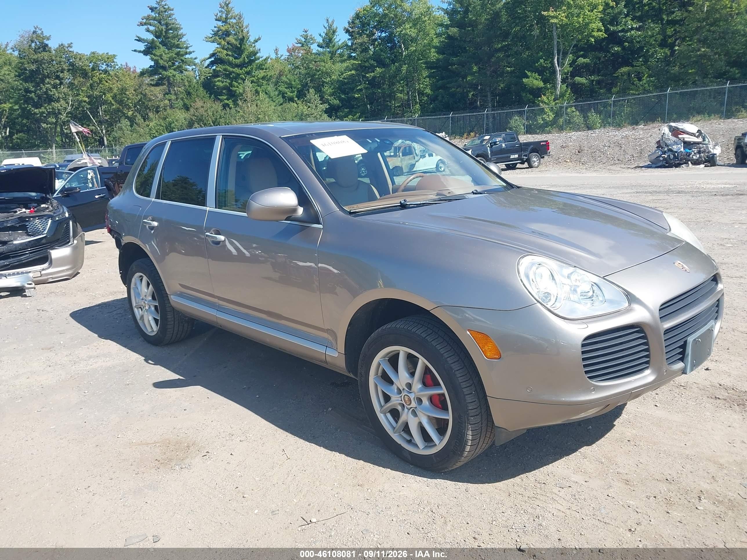 2004 Porsche Cayenne VIN WP1AC29P14LA93718 IAAI salvage auction — Rear End, Clear (New York), sold $1,100 on 2026-09-27 (photo 1)