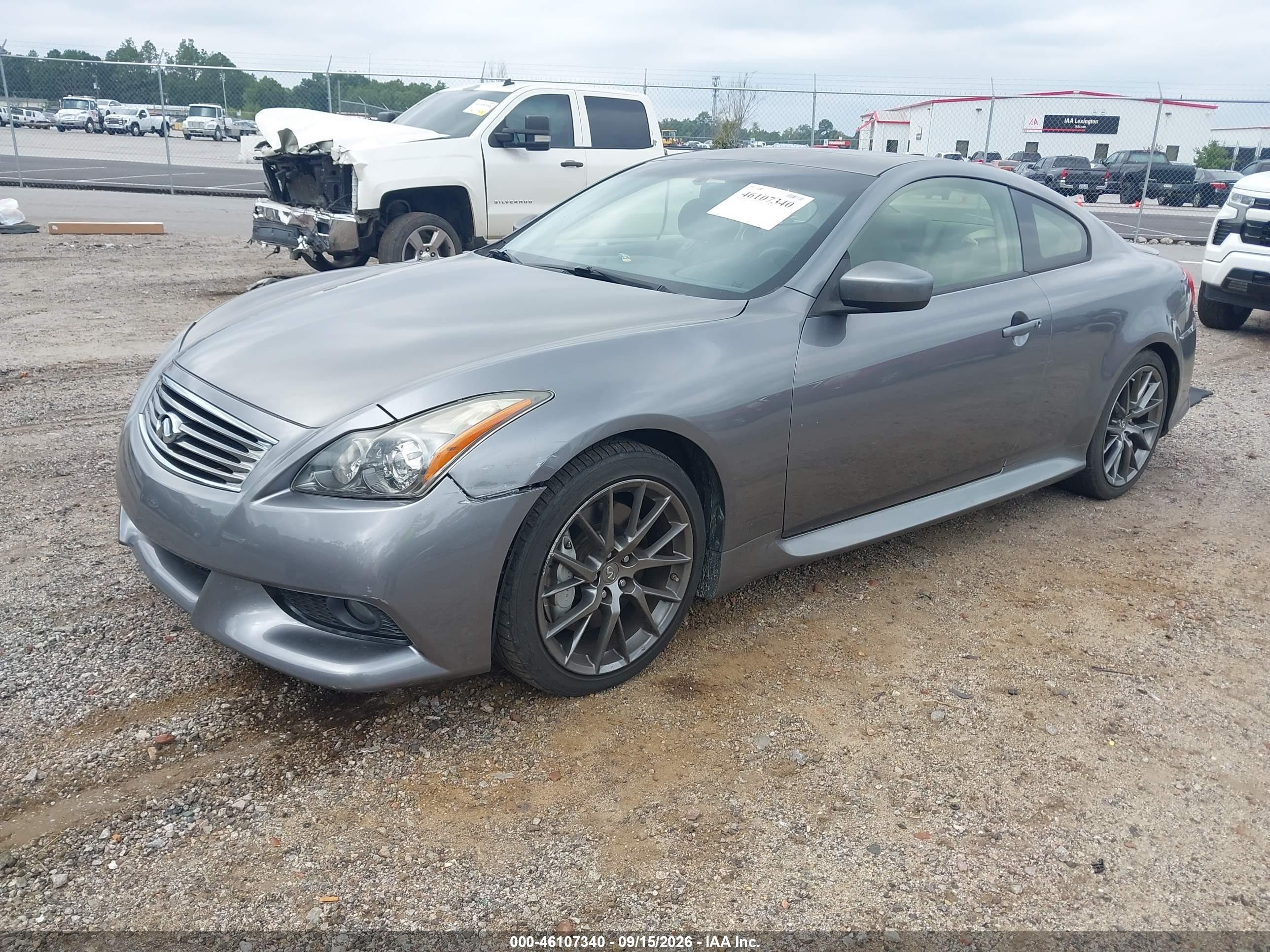 2013 Infiniti G VIN JN1CV6EK4DM921845 IAAI salvage auction — Front End, Salvage (South Carolina), sold $7,000 on 2026-09-28 (photo 2)