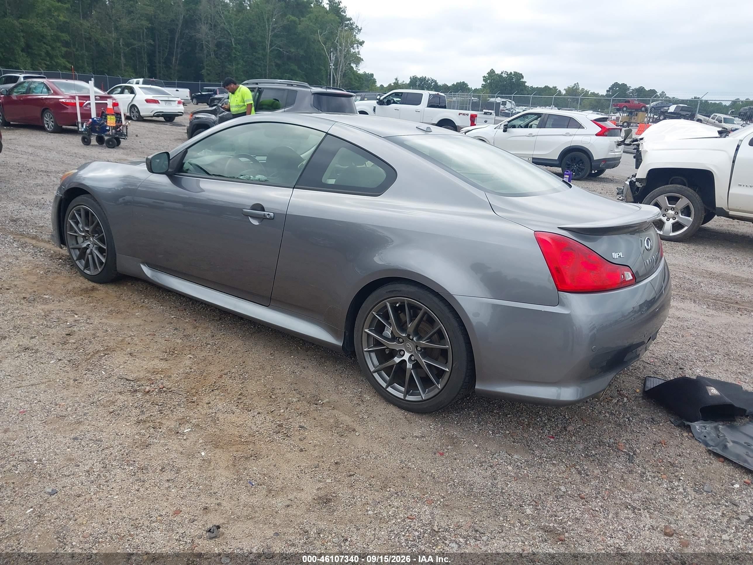 2013 Infiniti G VIN JN1CV6EK4DM921845 IAAI salvage auction — Front End, Salvage (South Carolina), sold $7,000 on 2026-09-28 (photo 3)