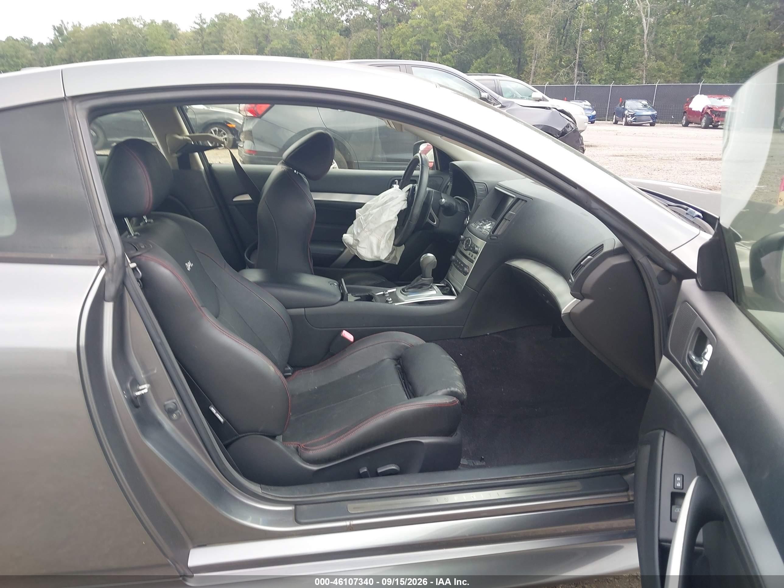 2013 Infiniti G VIN JN1CV6EK4DM921845 IAAI salvage auction — Front End, Salvage (South Carolina), sold $7,000 on 2026-09-28 (photo 5)