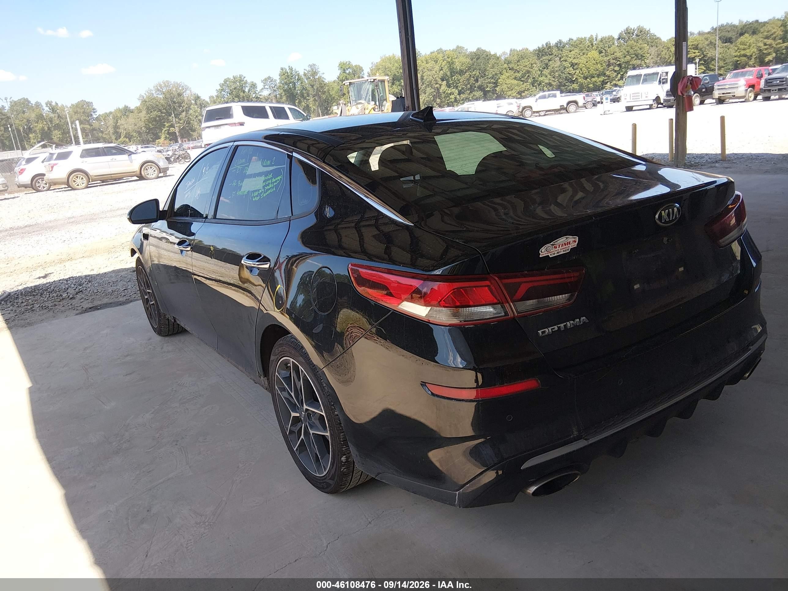 2020 Kia Optima VIN 5XXGT4L38LG449819 IAAI salvage auction — Front End, Salvage (Georgia), sold $2,150 on 2026-10-05 (photo 3)