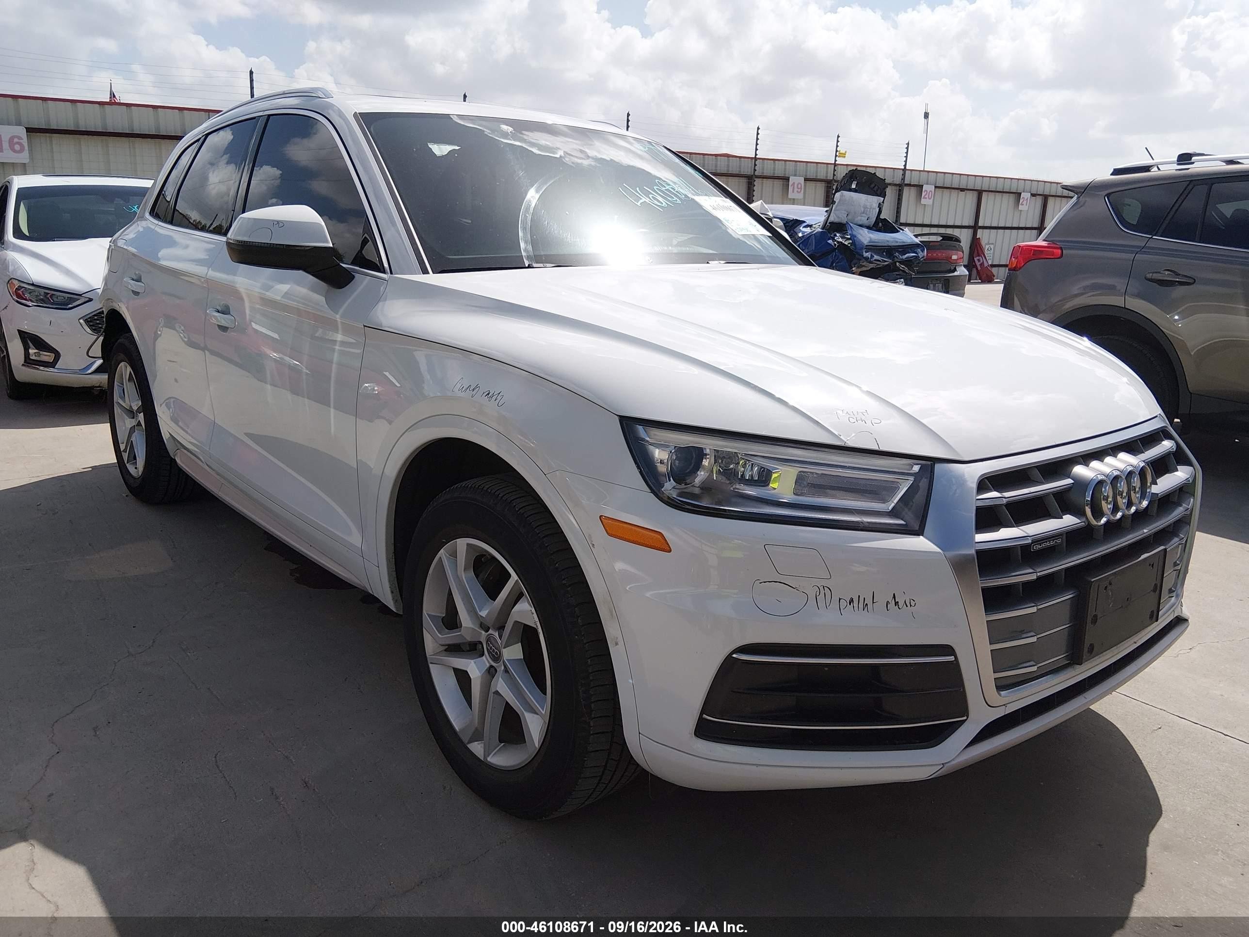 2019 Audi Q5 VIN WA1ANAFY1K2059410 — IAAI salvage auction photo