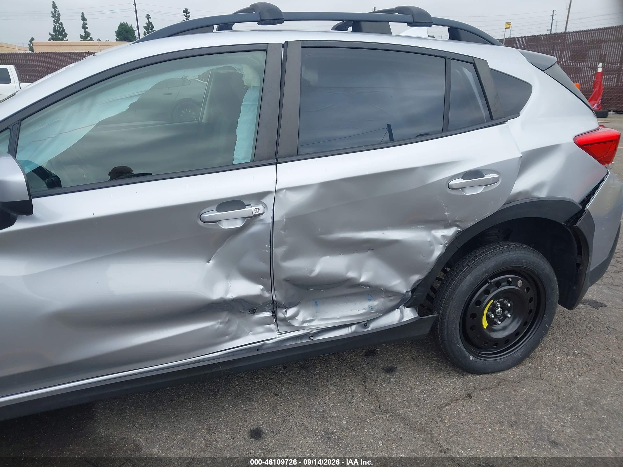 2020 Subaru Xv VIN JF2GTAPCXLH240367 IAAI salvage auction — Side, Salvage (California), sold $2,800 on 2026-09-24 (photo 6)