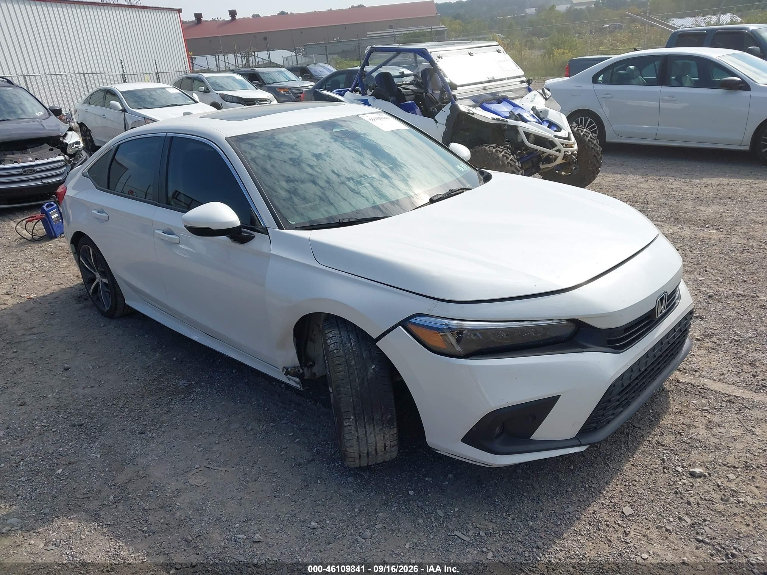 2022 Honda Civic VIN 2HGFE1F99NH326097 IAAI salvage auction — Unknown, Salvage (Pennsylvania), sold $8,175 on 2026-10-16 (photo 1)