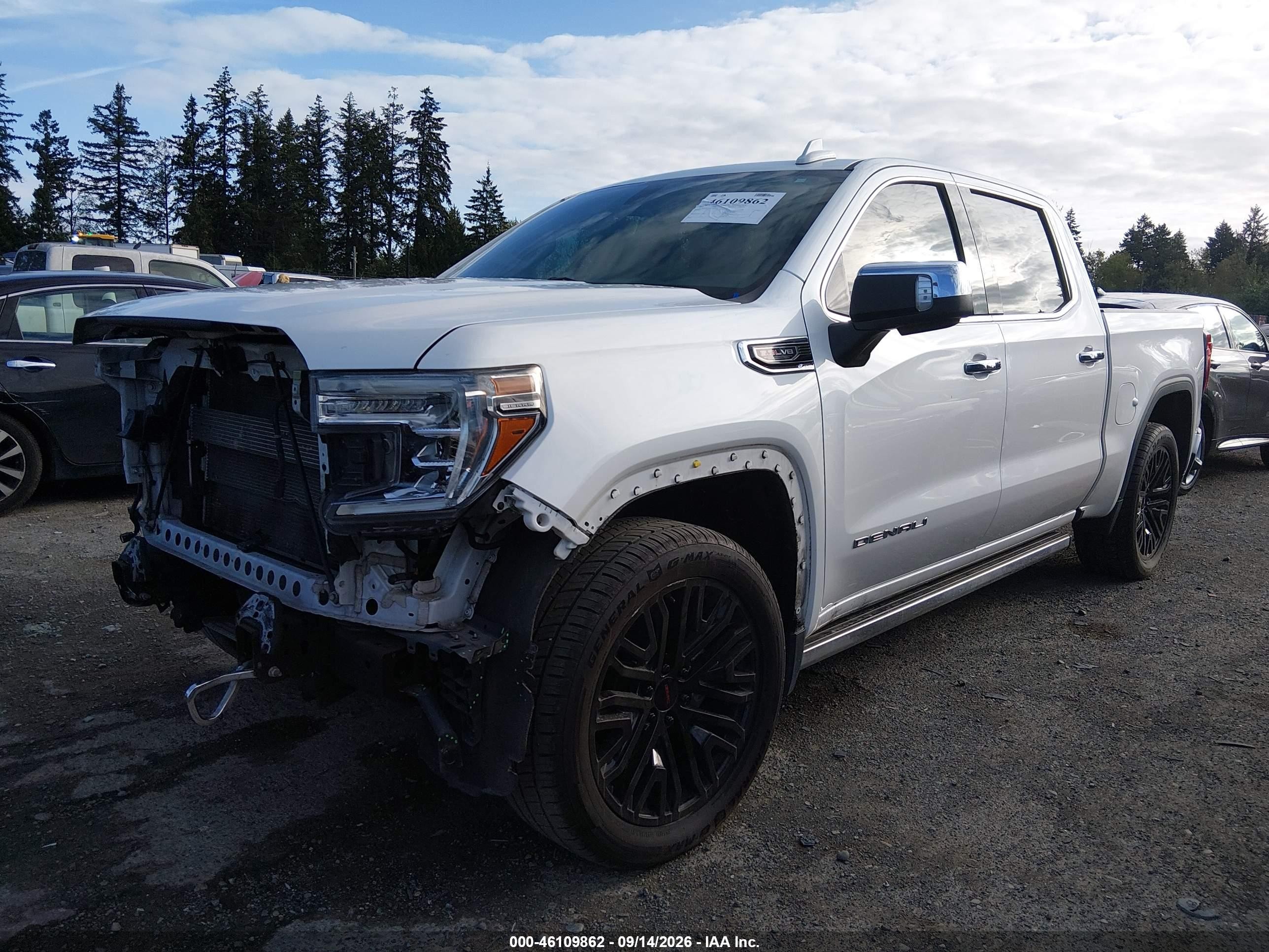 2022 Gmc SIERRA VIN 3GTU9FEL6NG204009 IAAI salvage auction — Front End, Bill Of Sale (Washington), sold $16,100 on 2026-10-02 (photo 2)