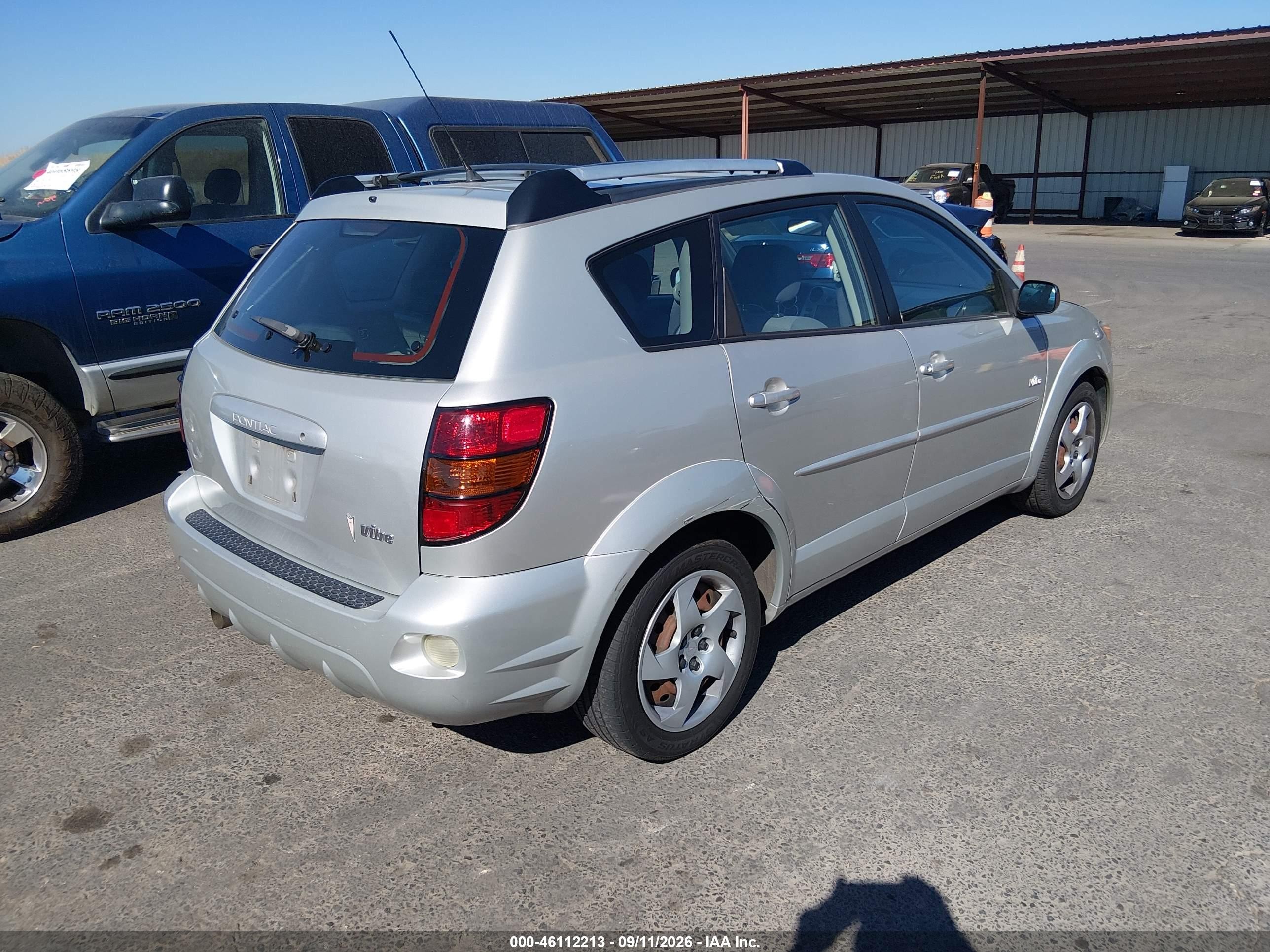 2004 Pontiac Vibe VIN 5Y2SL62824Z431981 IAAI salvage auction — Front End, Salvage (California), sold $825 on 2026-10-10 (photo 4)