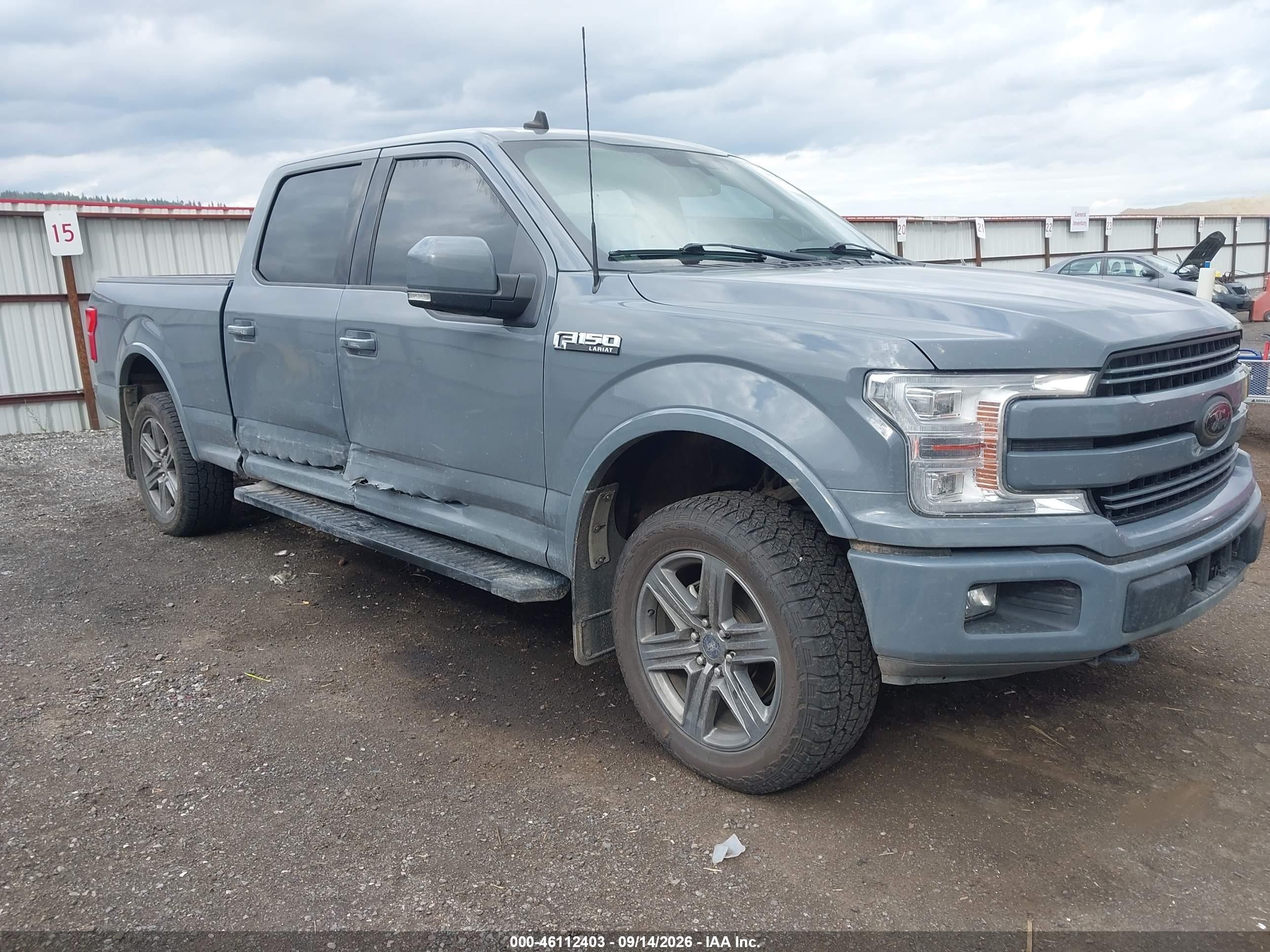 2020 Ford F-150 VIN 1FTFW1E47LKE52319 — IAAI salvage auction photo
