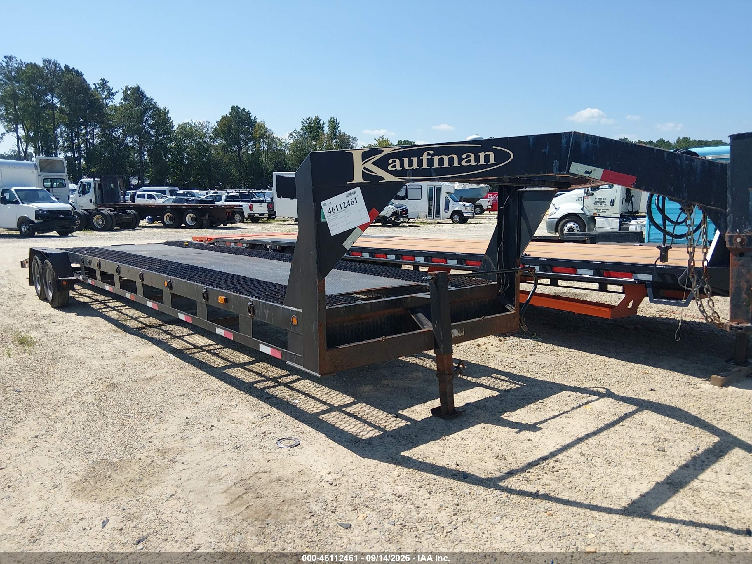 2019 Kaufman Trailers Unknown VIN 5VGFL3524KL004620 IAAI salvage auction — Unknown, Salvage (North Carolina), sold $3,350 on 2026-09-23 (photo 1)