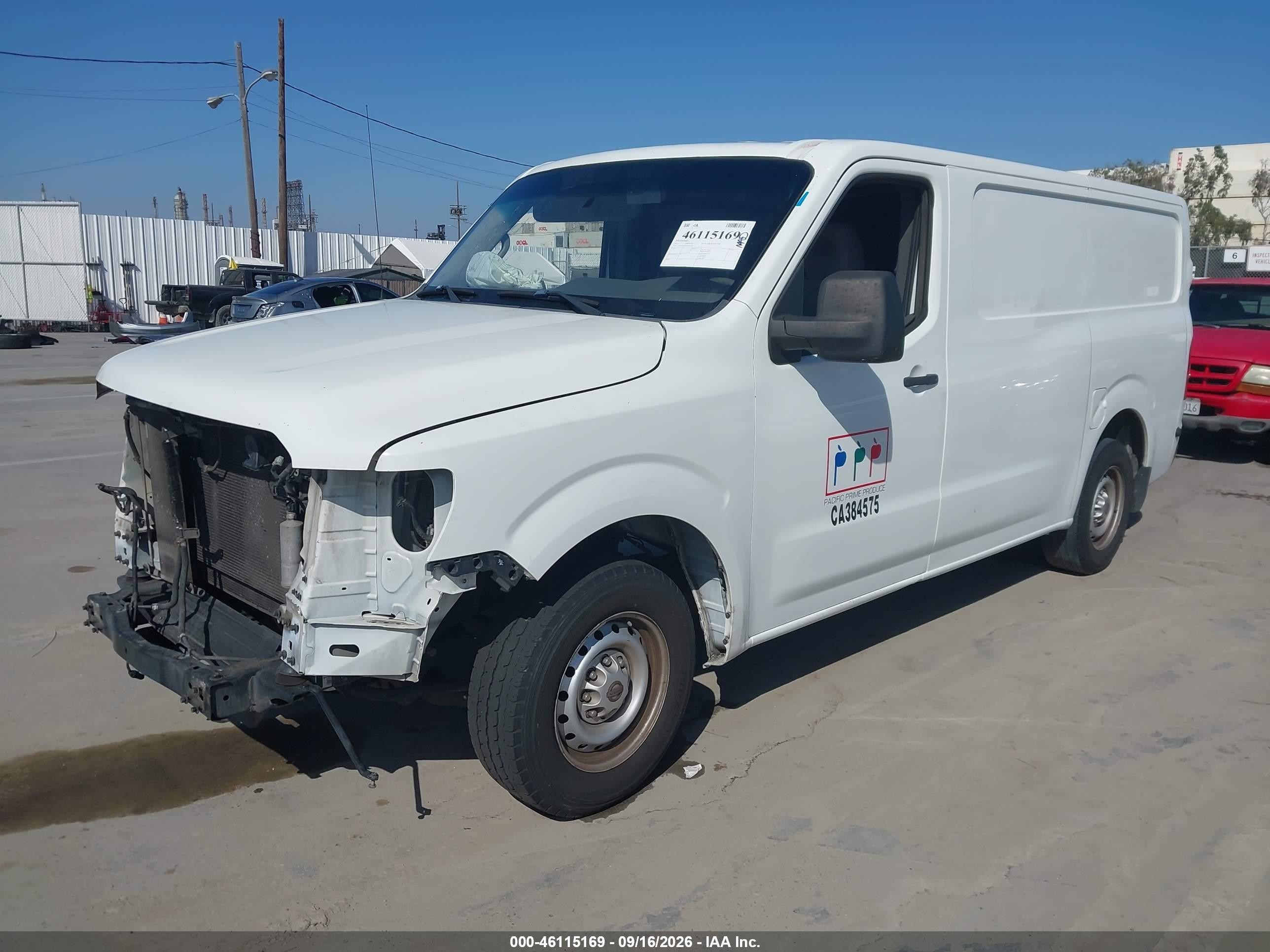 2015 Nissan VIN 1N6BF0KX3FN801306 IAAI salvage auction — Front End, Salvage (California), sold $2,200 on 2026-10-02 (photo 2)