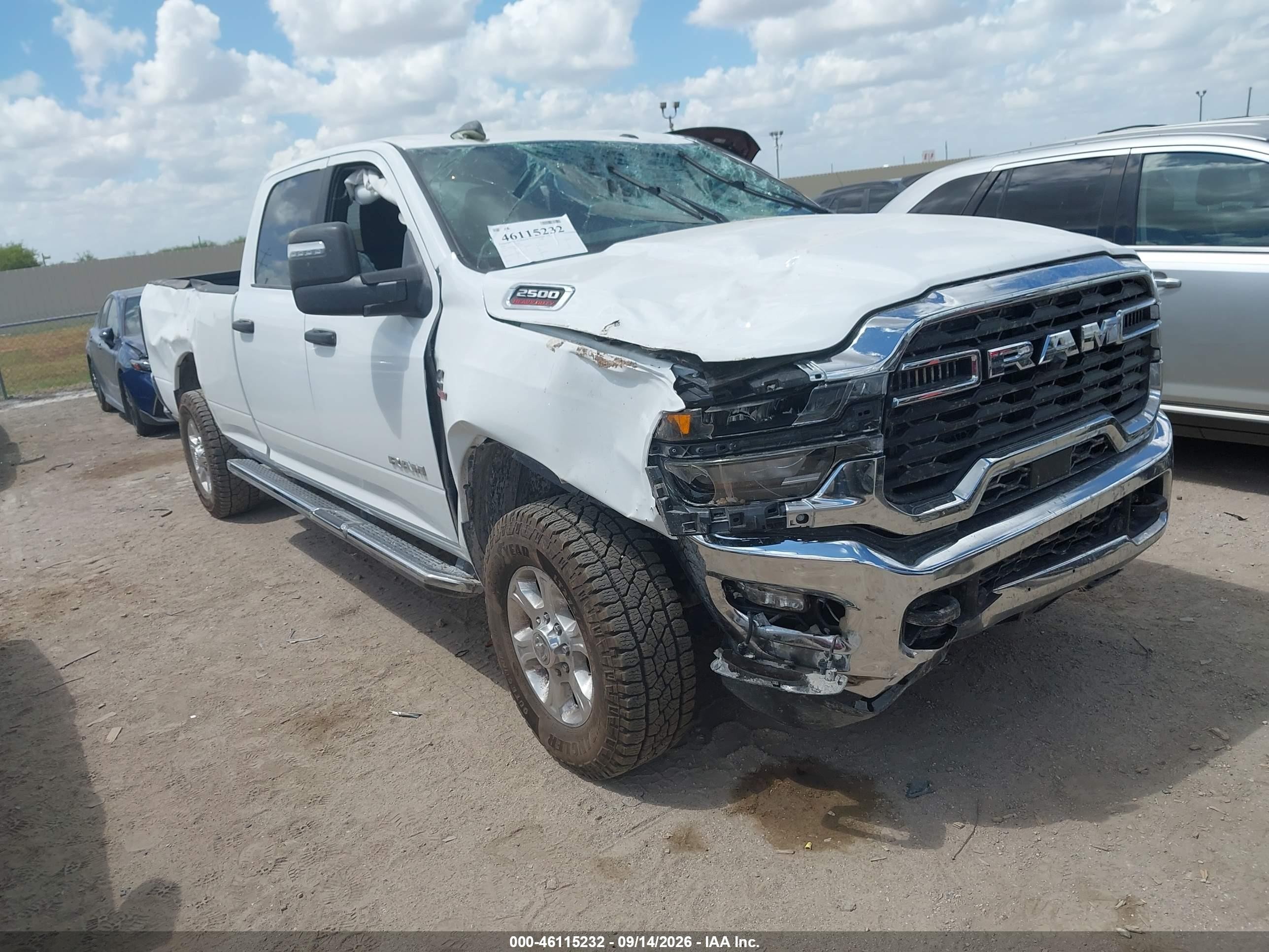 2026 Ram 2500 VIN 3C6UR5JL0TG273962 — IAAI salvage auction photo