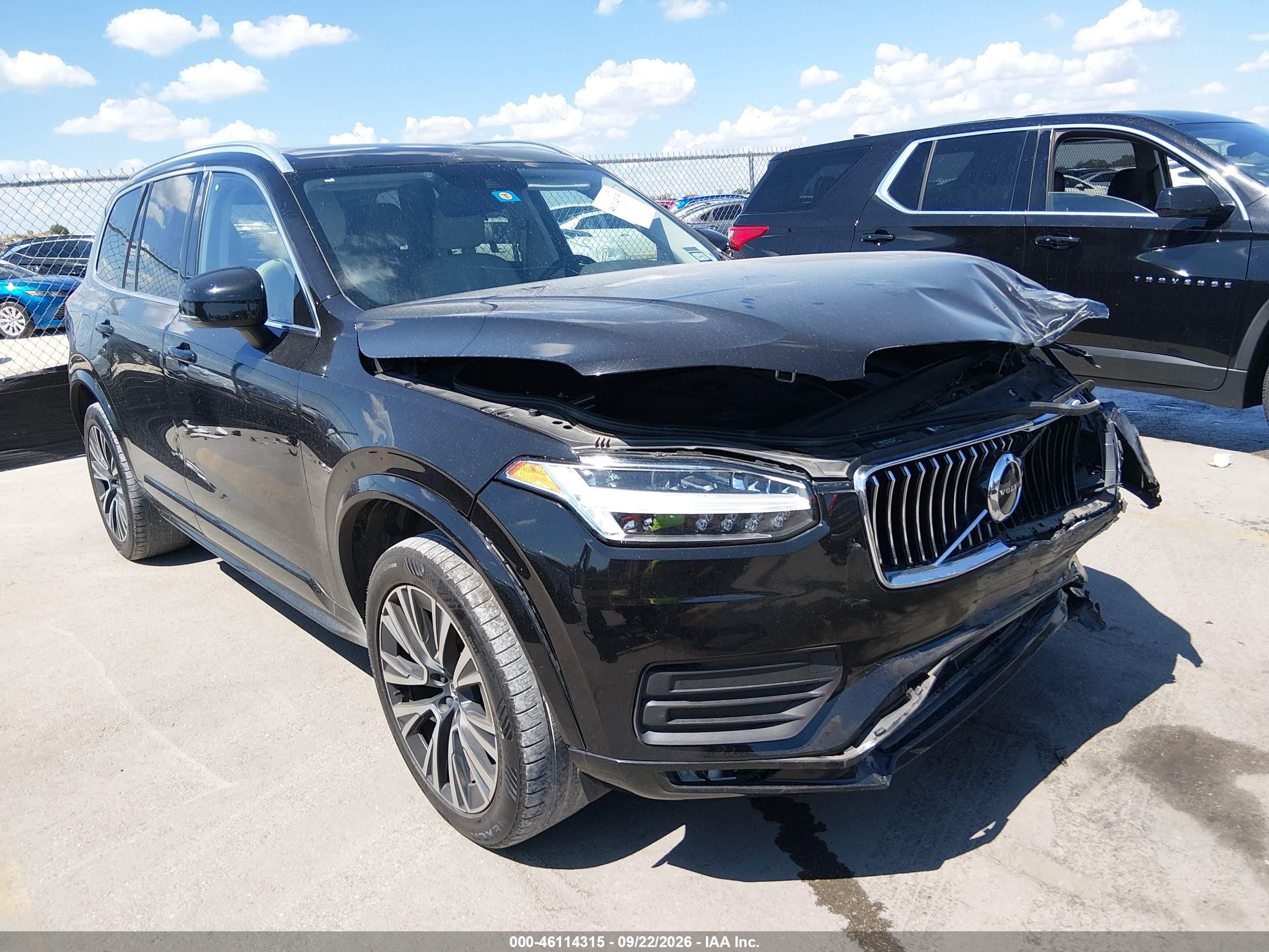 2020 Volvo XC90 VIN YV4A22PKXL1594528 — IAAI salvage auction photo