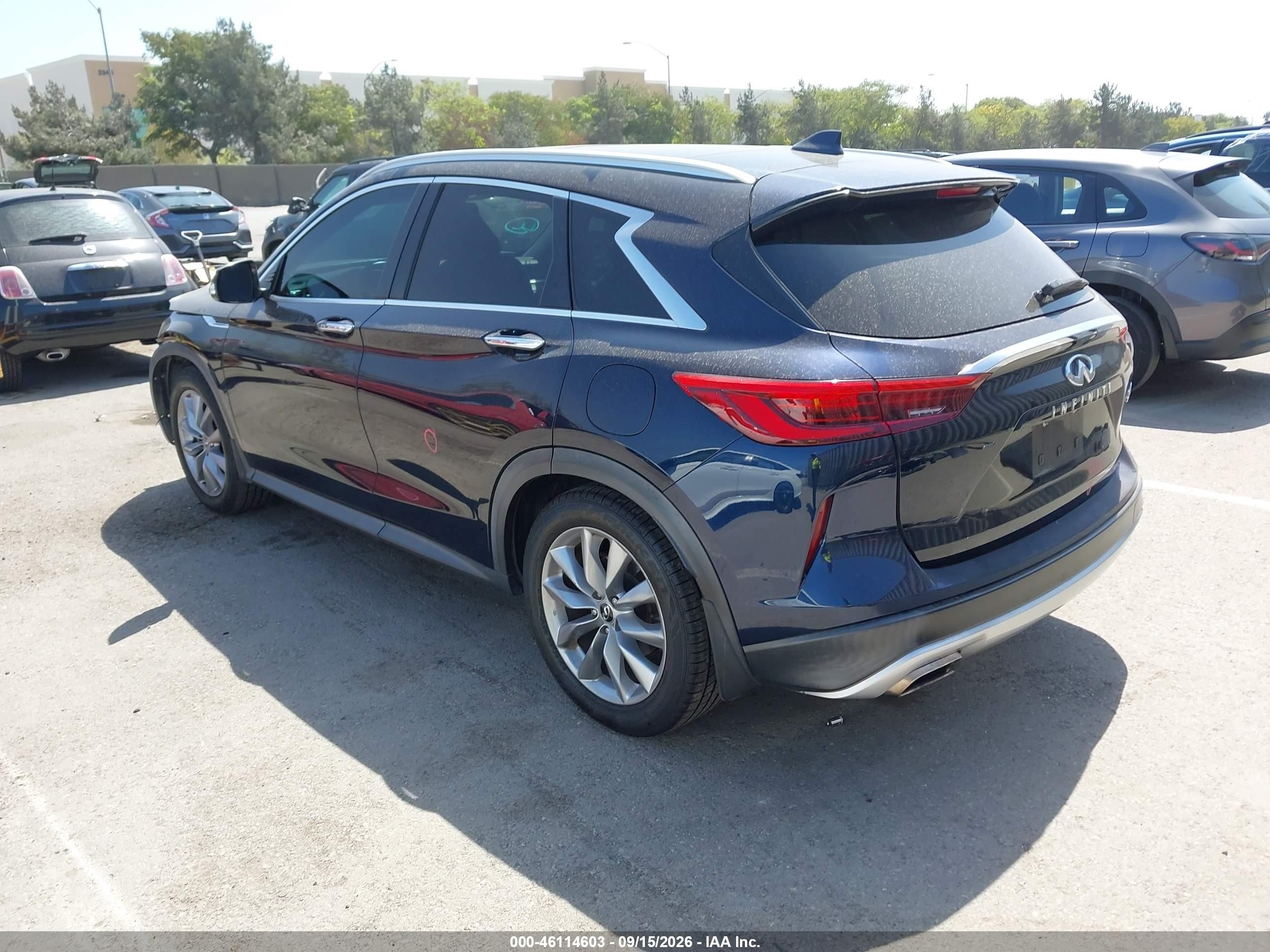 2019 Infiniti QX50 VIN 3PCAJ5M10KF133508 IAAI salvage auction — Front End, Salvage (California), sold $3,050 on 2026-09-24 (photo 3)