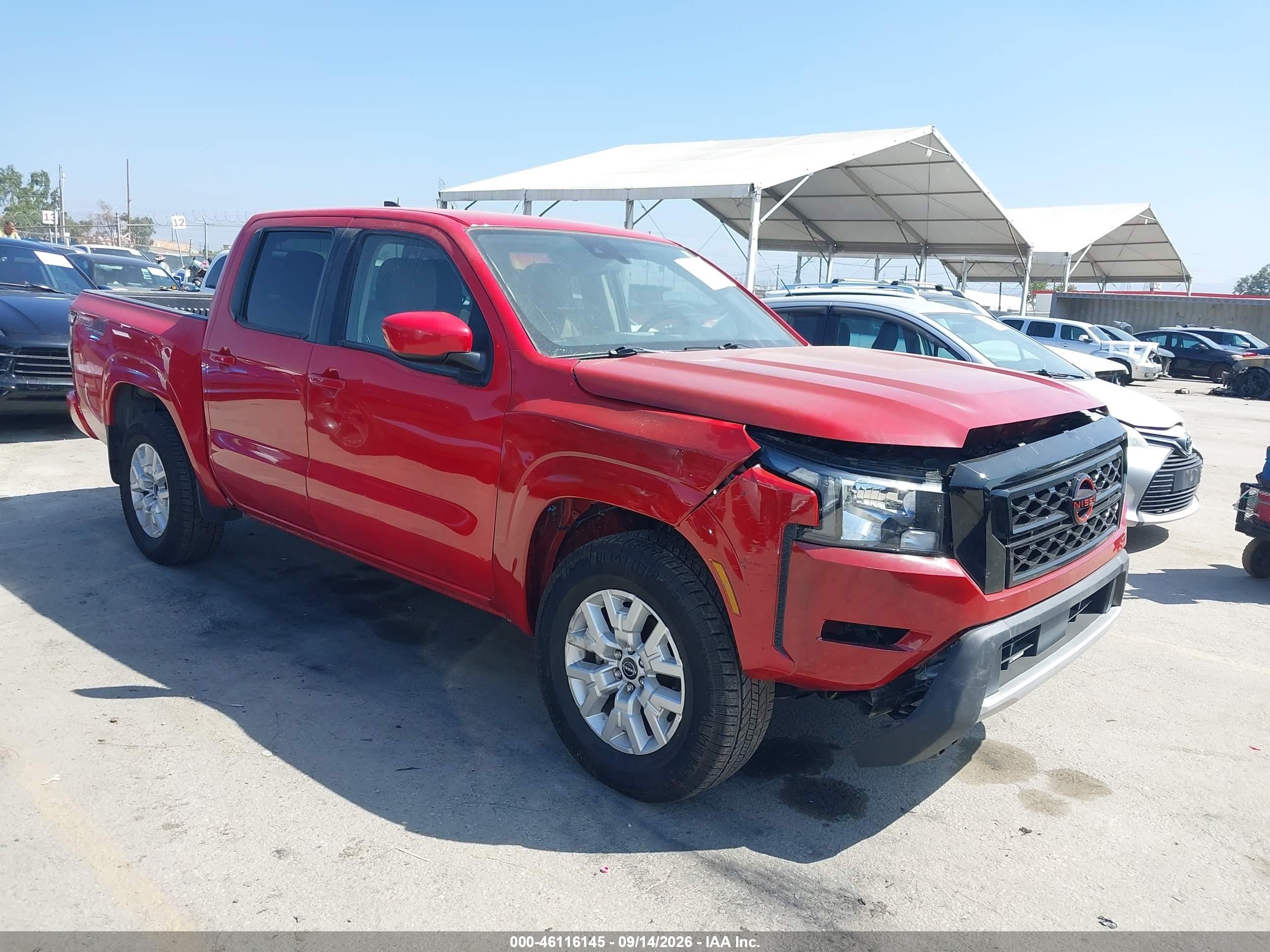 2022 Nissan Frontier VIN 1N6ED1EK1NN676961 — IAAI salvage auction photo