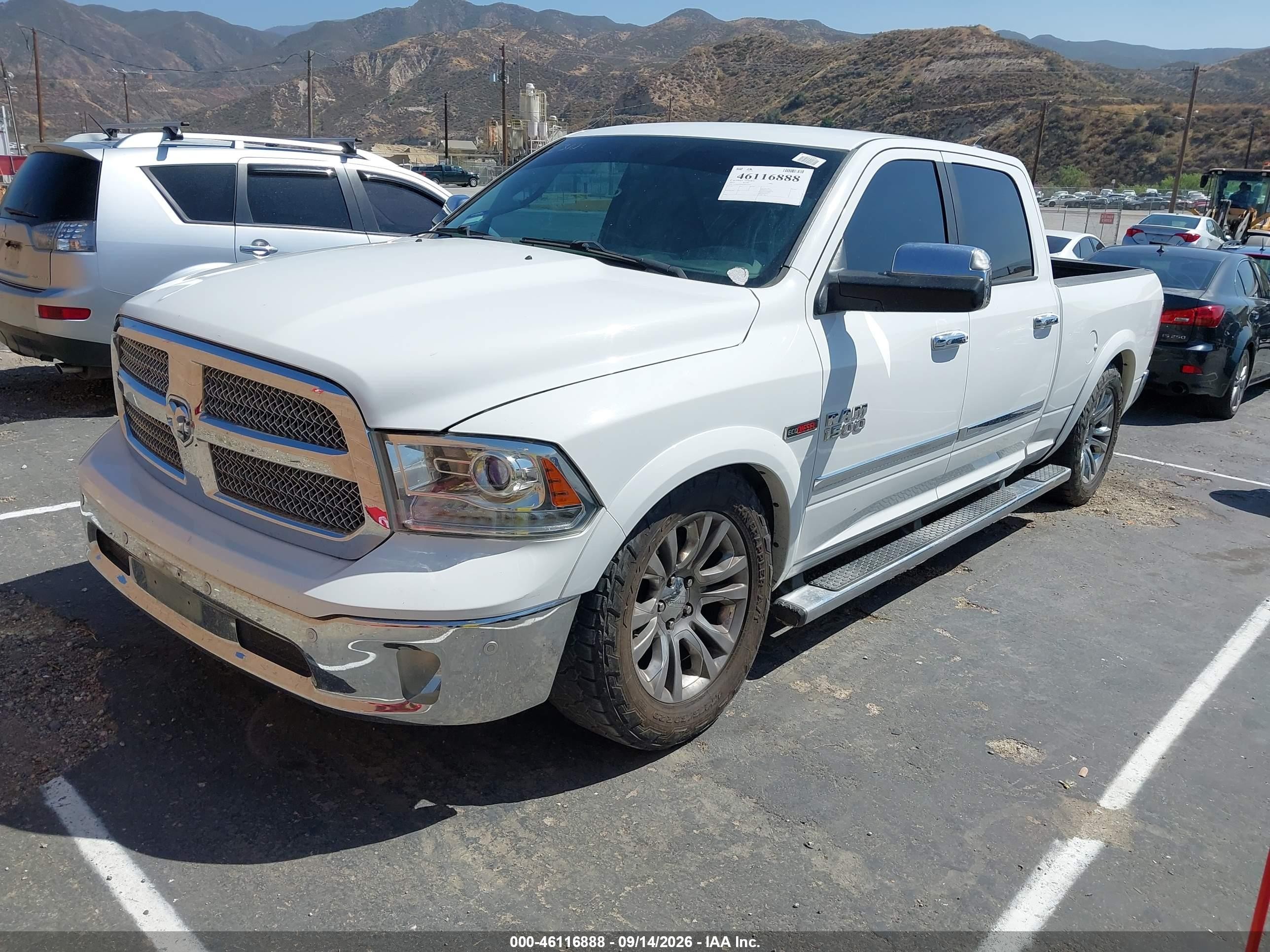 2015 Ram 1500 VIN 1C6RR7WM3FS687642 IAAI salvage auction — Front End, Clear - Dealer Only (California), sold $4,000 on 2026-09-19 (photo 2)