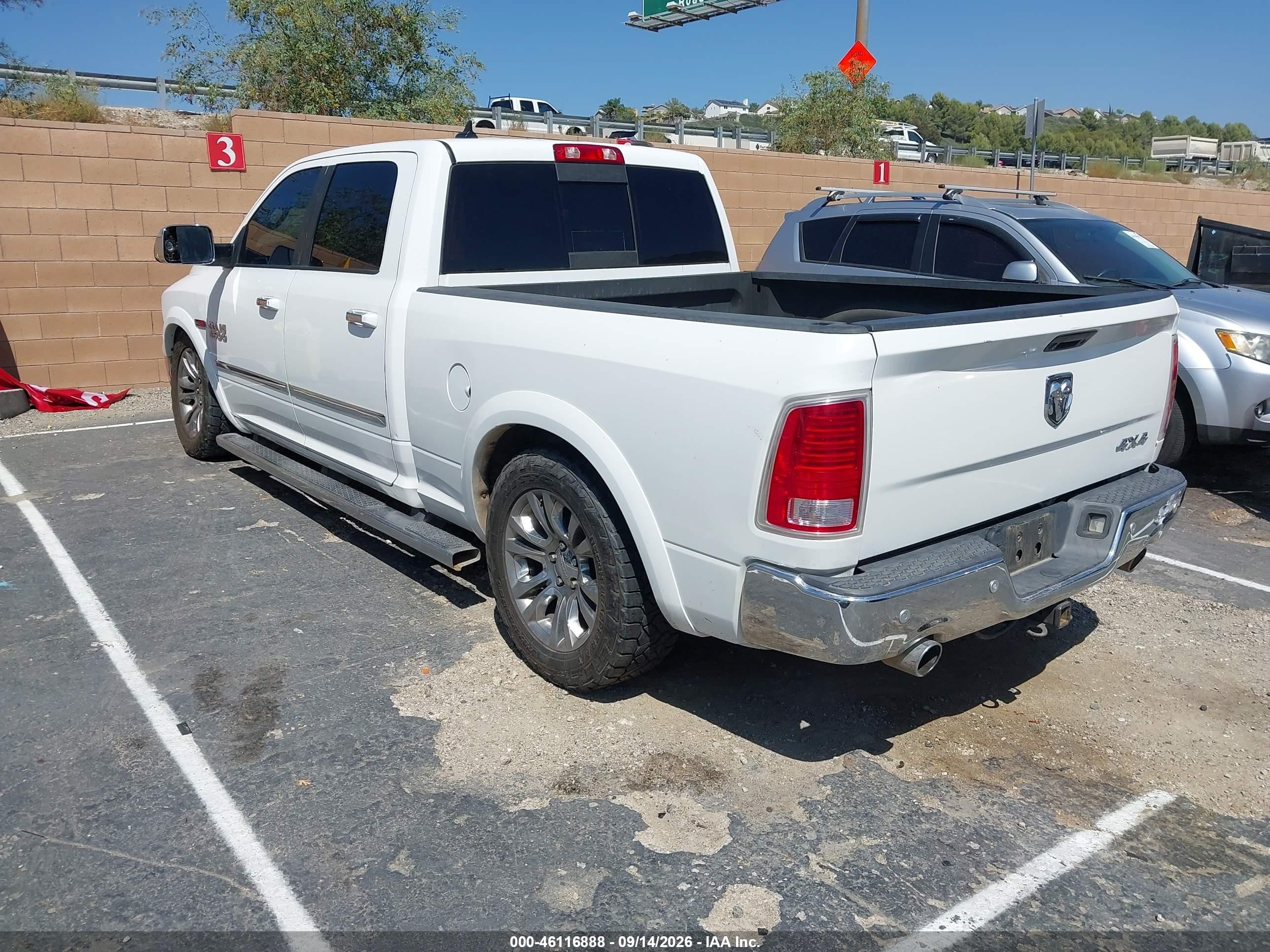 2015 Ram 1500 VIN 1C6RR7WM3FS687642 IAAI salvage auction — Front End, Clear - Dealer Only (California), sold $4,000 on 2026-09-19 (photo 3)