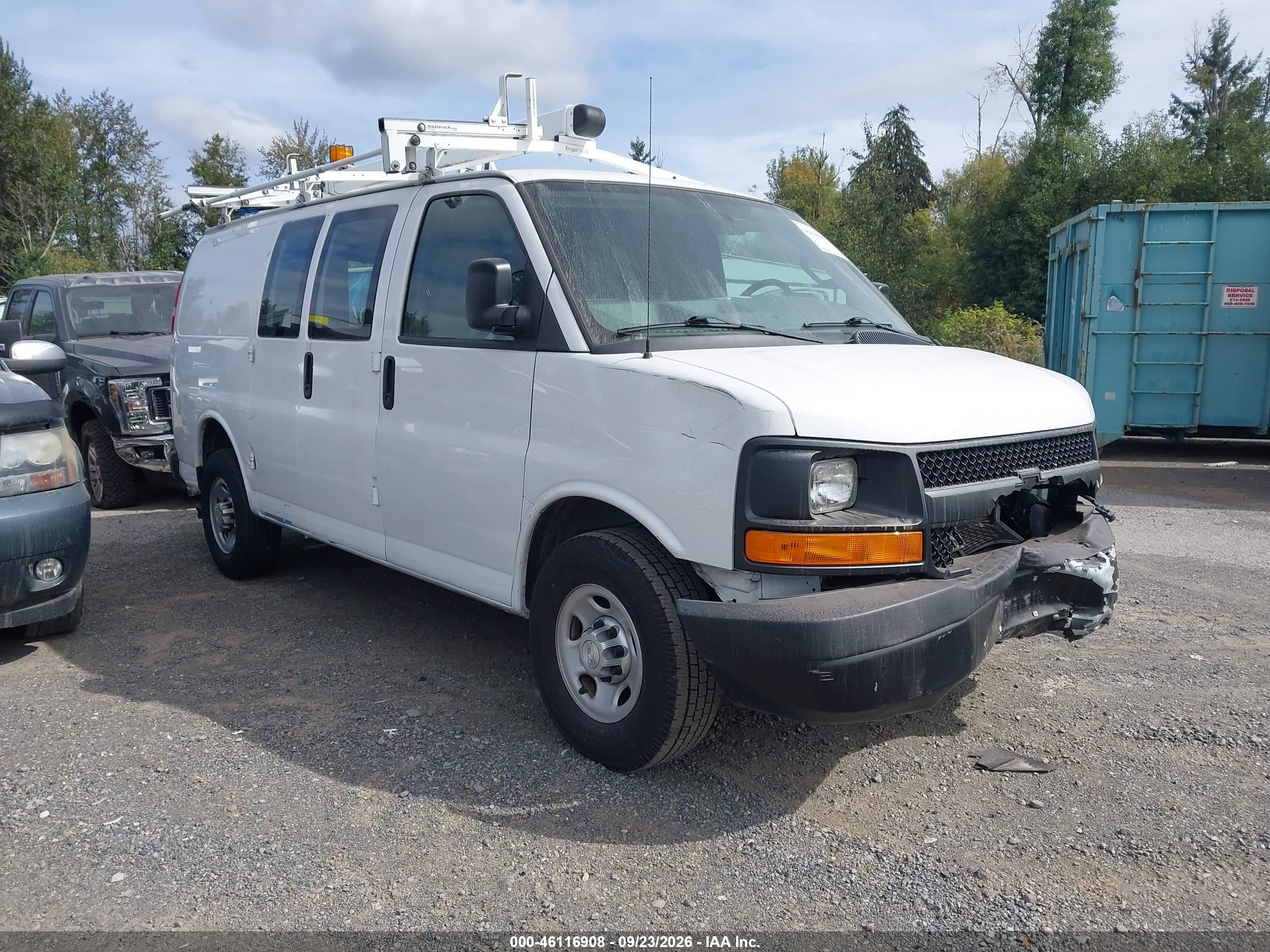 2016 Chevrolet Express 2500 VIN 1GCWGAFF7G1236401 — IAAI salvage auction photo
