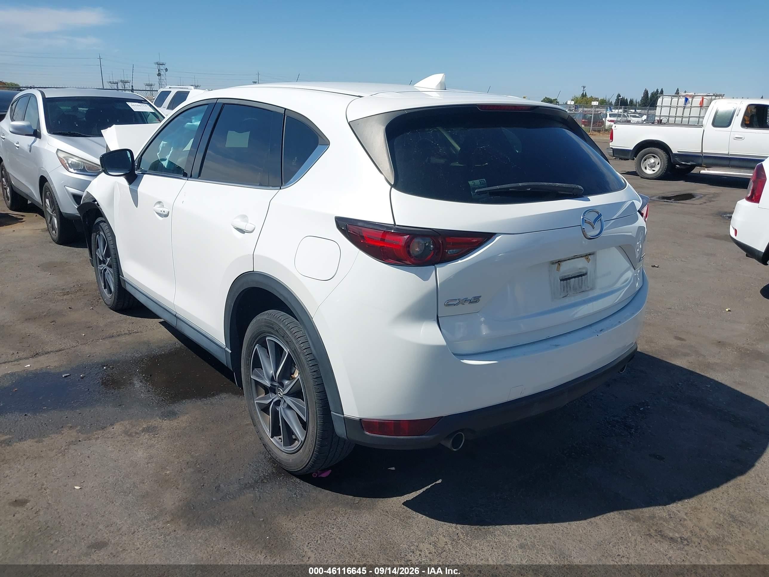 2017 Mazda Cx-5 VIN JM3KFADL7H0225536 IAAI salvage auction — Front End, Salvage (California), sold $2,250 on 2026-09-28 (photo 3)