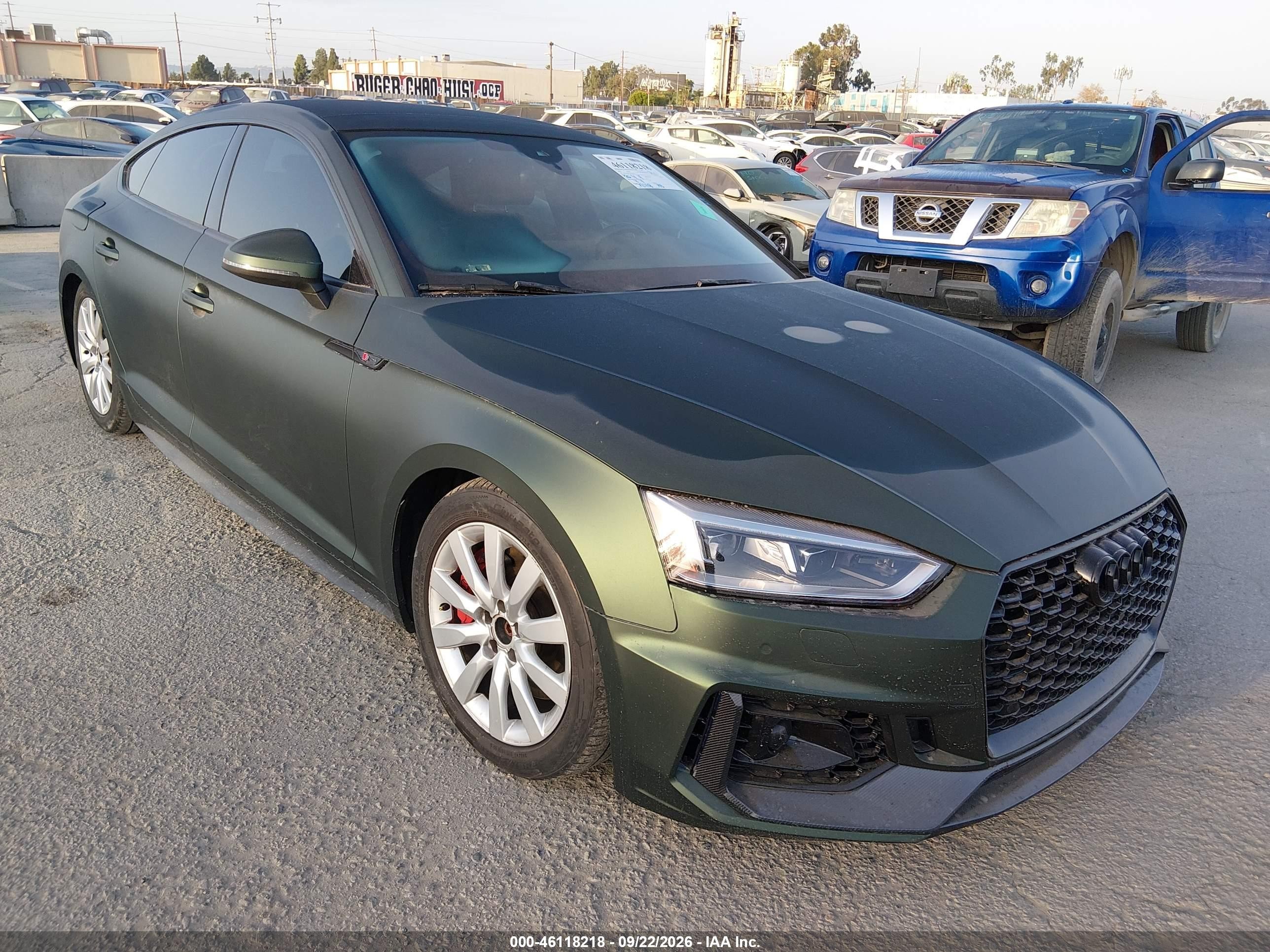 2018 Audi A5 Sportback VIN WAUENCF53JA093035 — IAAI salvage auction photo