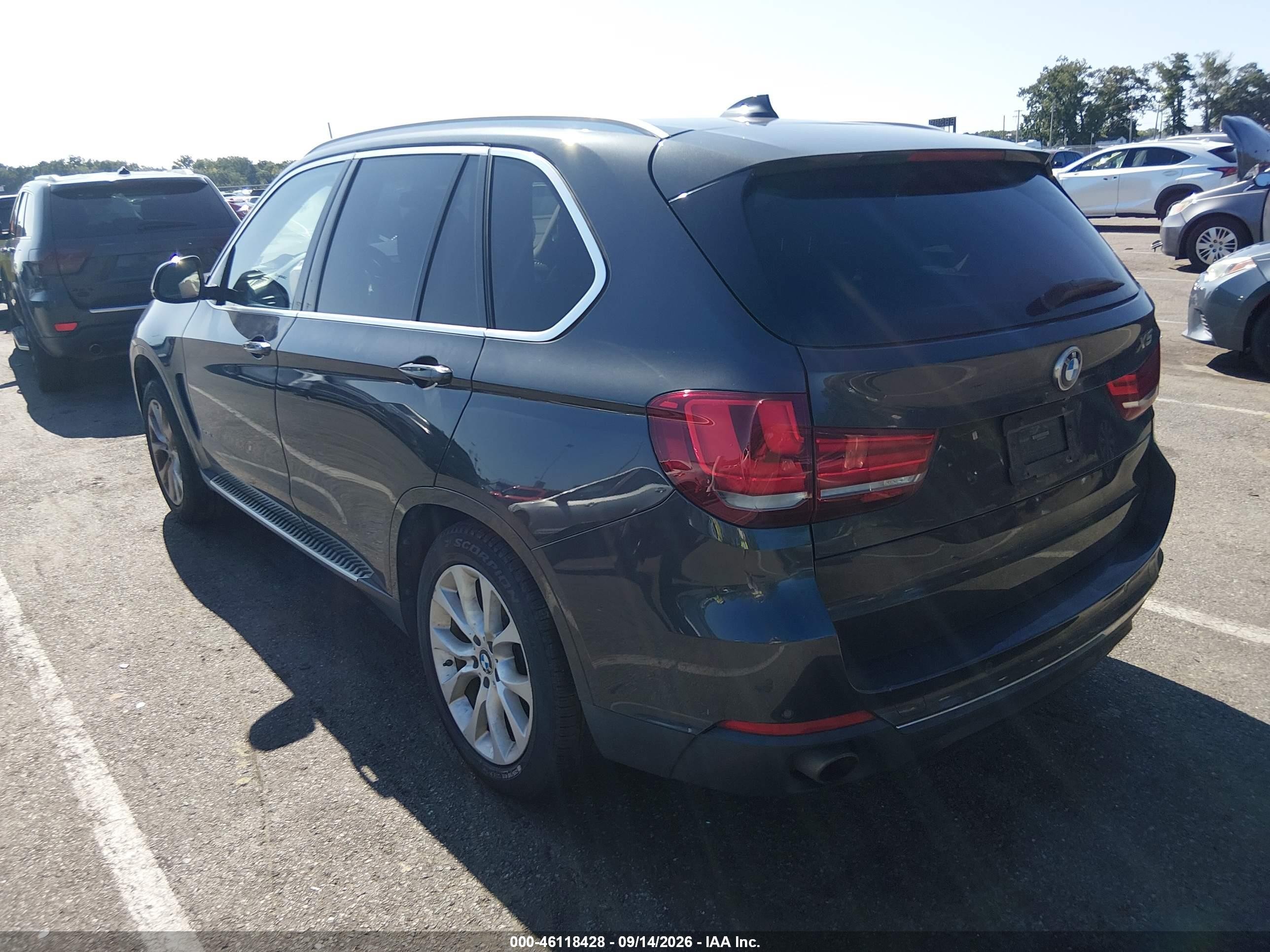2014 BMW X5 VIN 5UXKR0C55E0K46473 IAAI salvage auction — Normal Wear, Clear (New Jersey), sold $2,750 on 2026-10-10 (photo 3)