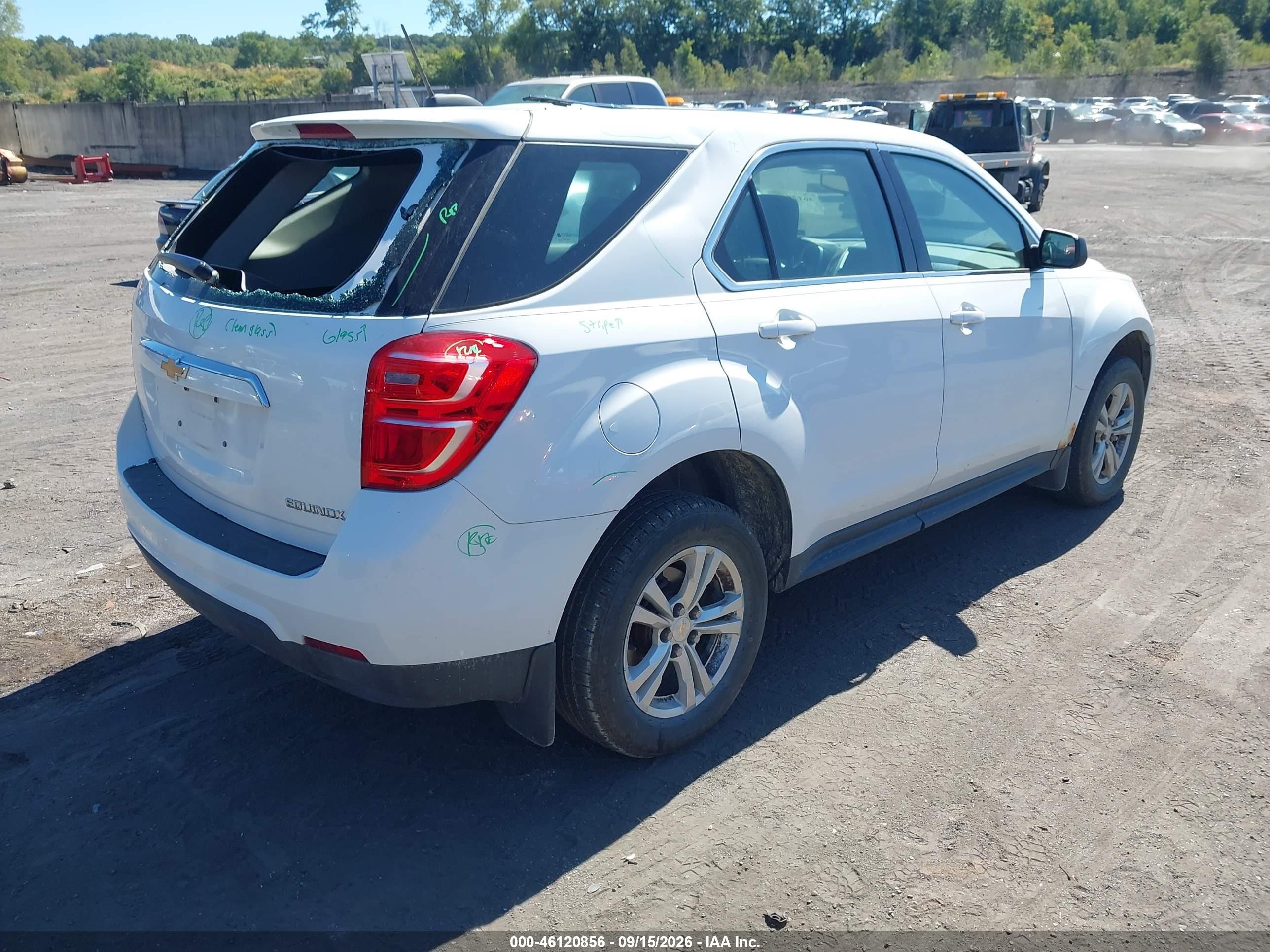 2016 Chevrolet Equinox VIN 2GNFLEEK2G6222475 IAAI salvage auction — Rear End, Salvage (Pennsylvania), sold $650 on 2026-10-21 (photo 4)
