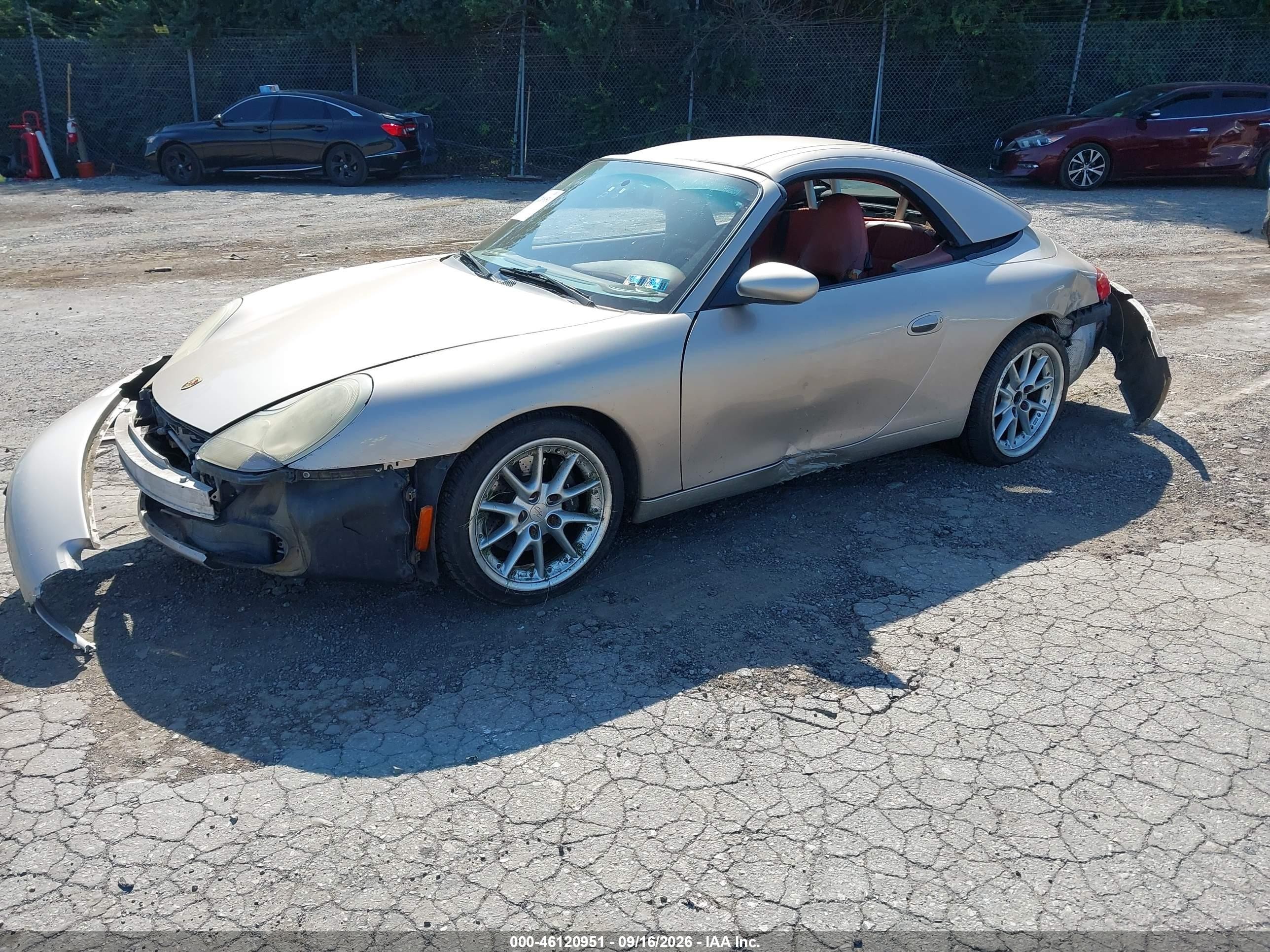 1999 Porsche 911 VIN WP0CA2995XS651548 IAAI salvage auction — All Over, Salvage (Pennsylvania), sold $4,250 on 2026-09-23 (photo 2)