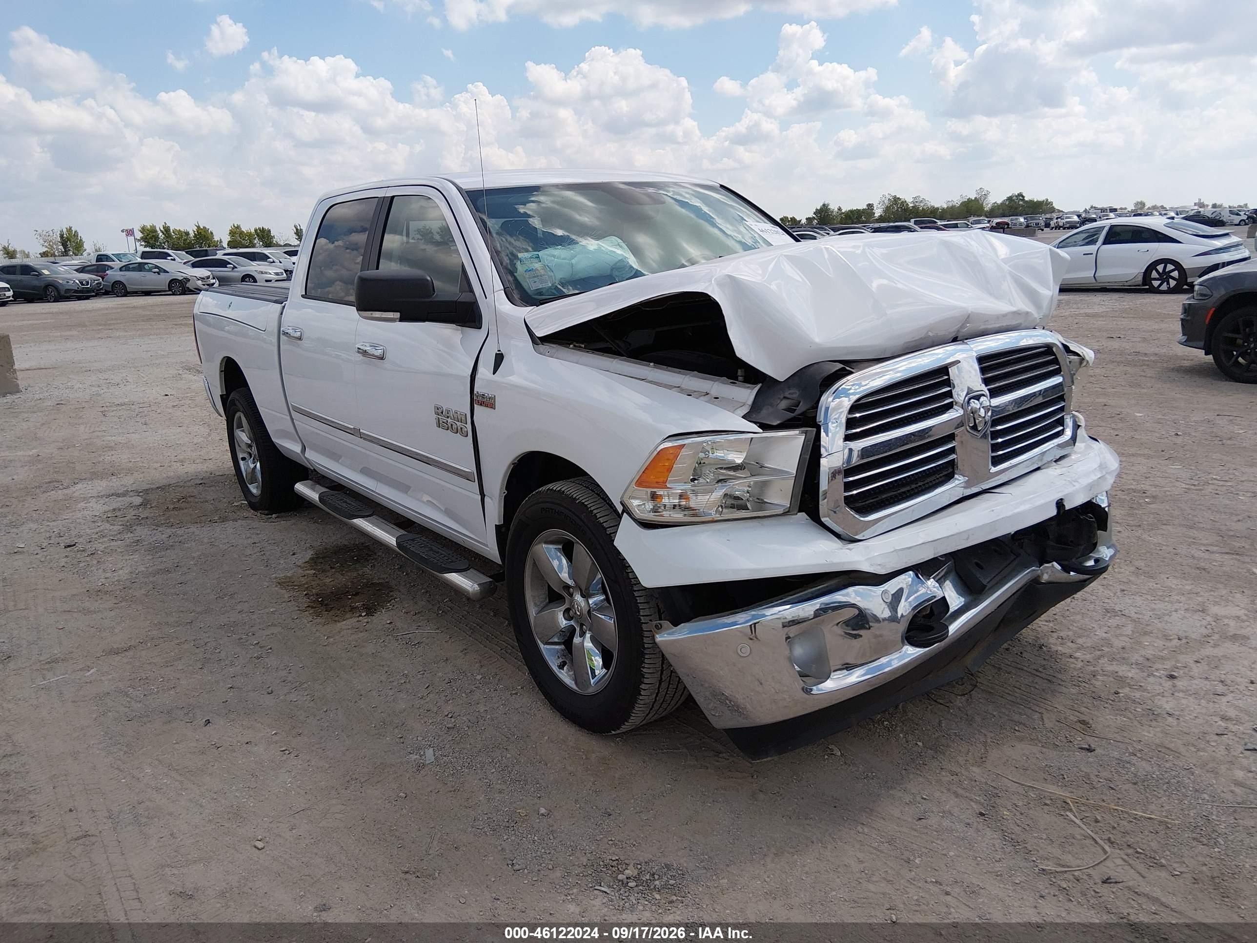 2016 Ram 1500 VIN 1C6RR7TT8GS282339 IAAI salvage auction — Front End, Salvage (Texas), sold $2,650 on 2026-10-04 (photo 1)