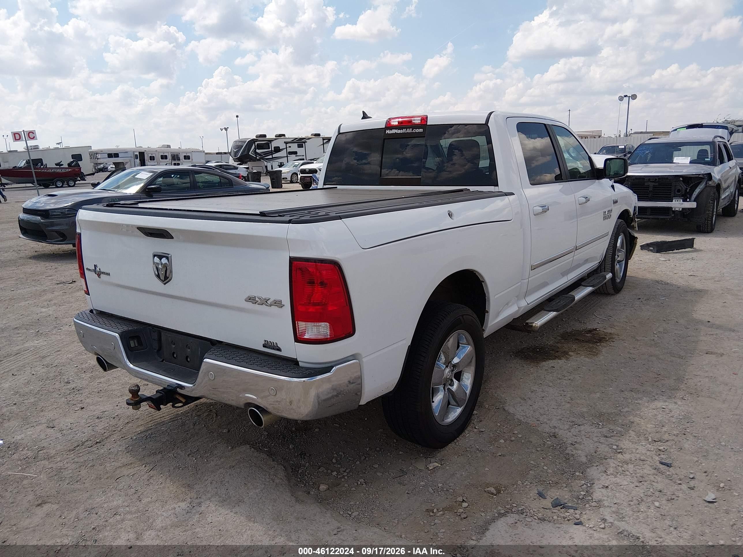 2016 Ram 1500 VIN 1C6RR7TT8GS282339 IAAI salvage auction — Front End, Salvage (Texas), sold $2,650 on 2026-10-04 (photo 4)