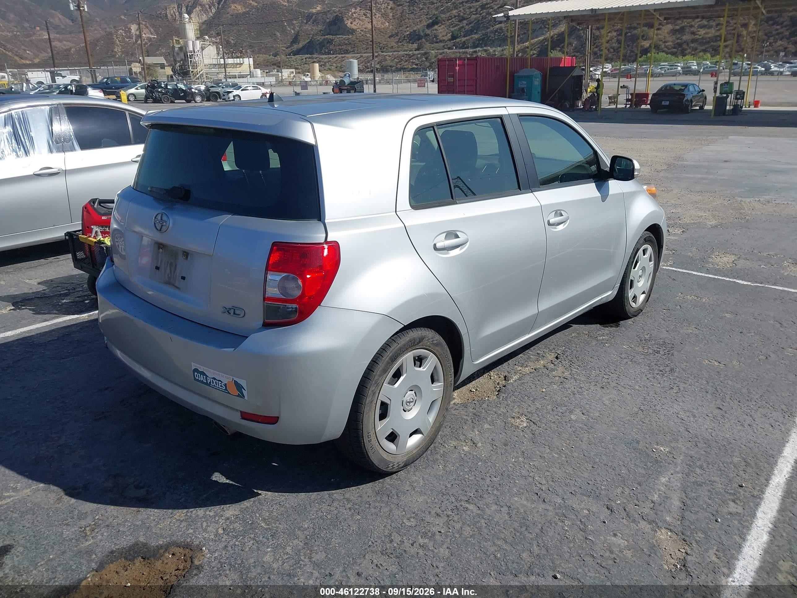 2013 Scion Xd VIN JTKKUPB40D1032025 IAAI salvage auction — Rear End, Salvage (California), sold $1,700 on 2026-10-03 (photo 4)