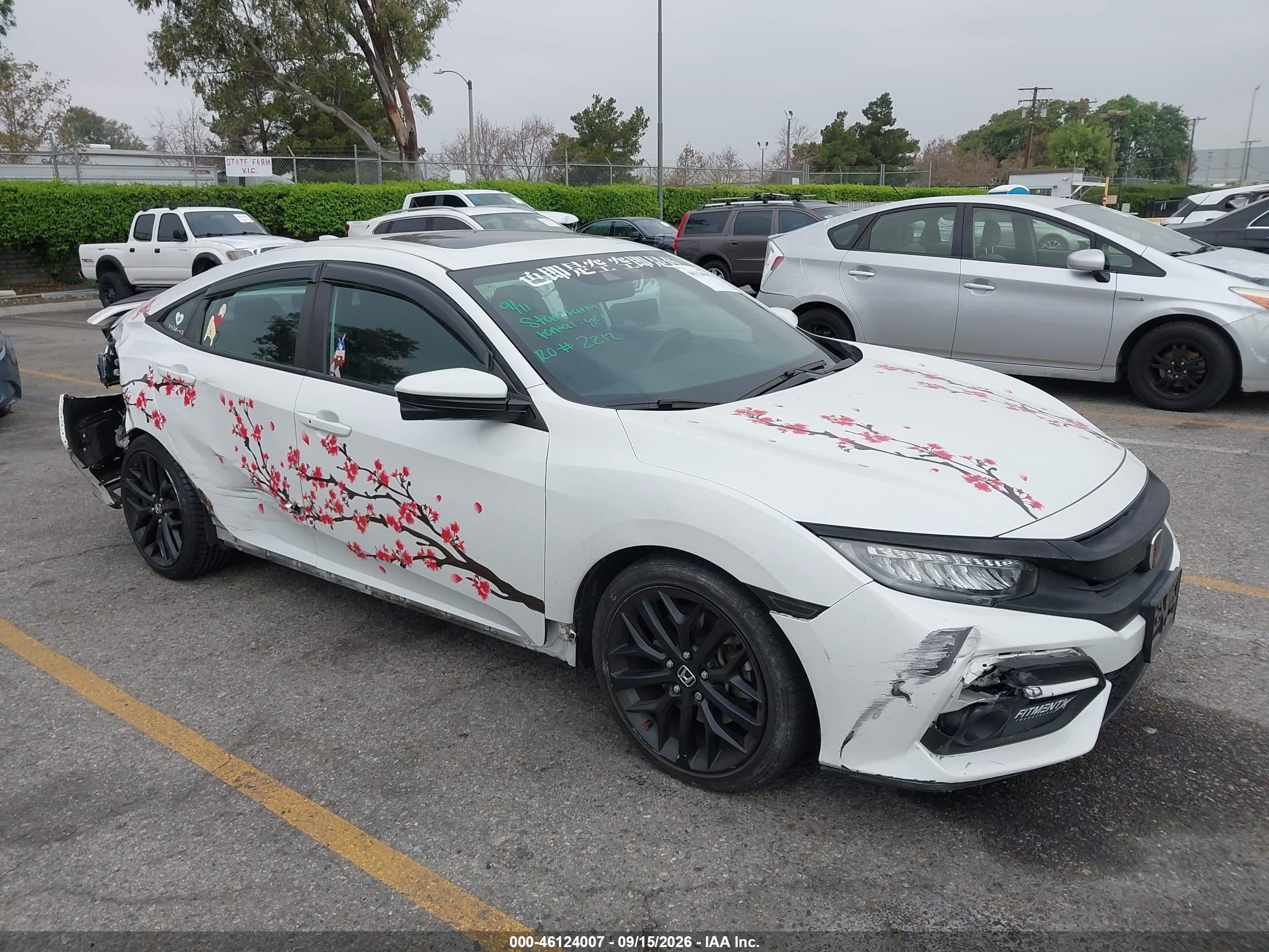 2020 Honda Civic VIN 2HGFC1E57LH700515 — IAAI salvage auction photo