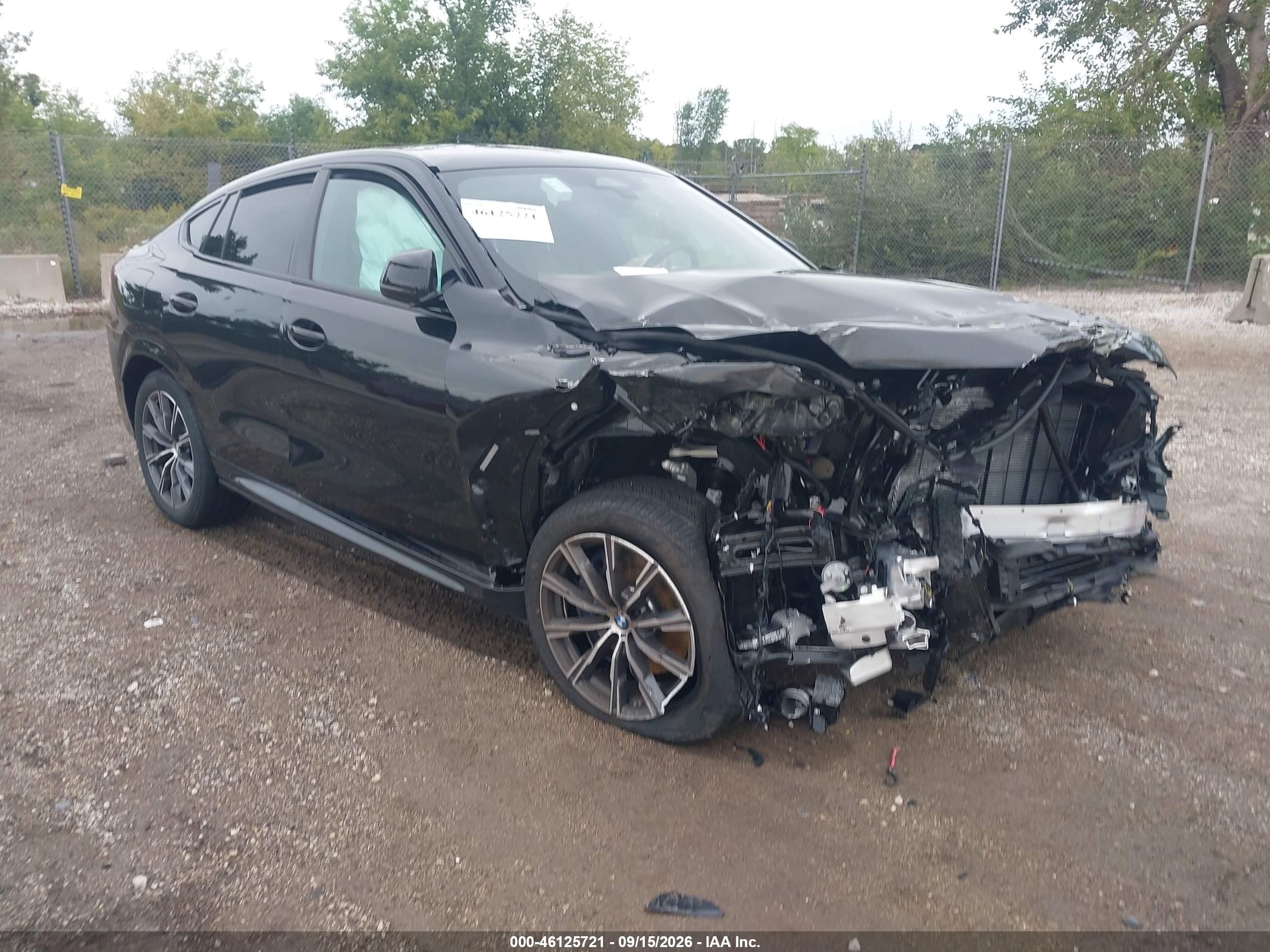 2027 BMW X6 VIN 5UX33EX0XV9528654 — IAAI salvage auction photo