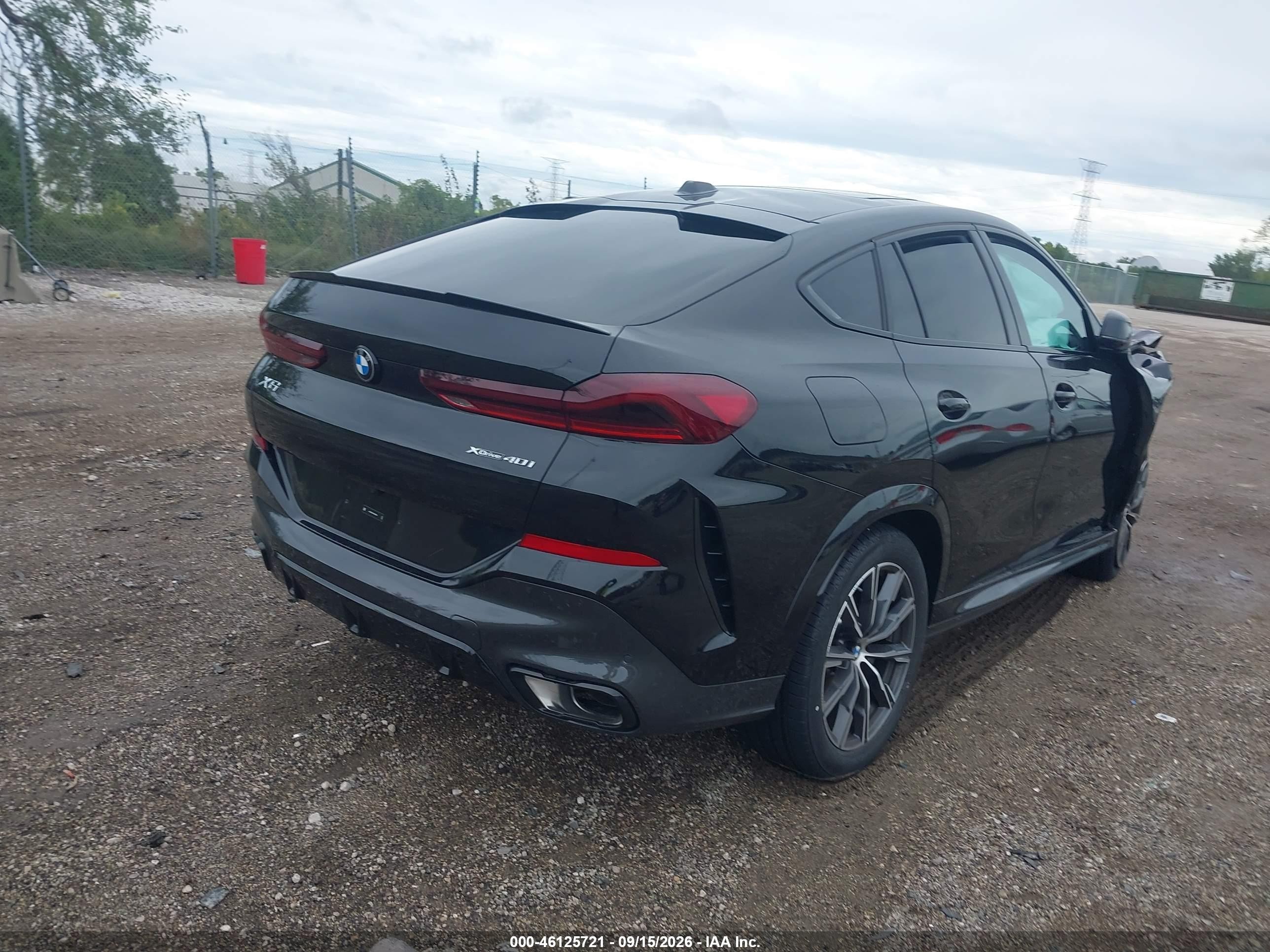 2027 BMW X6 VIN 5UX33EX0XV9528654 IAAI salvage auction — Front End, Clear (Florida), sold $24,700 on 2026-09-24 (photo 4)
