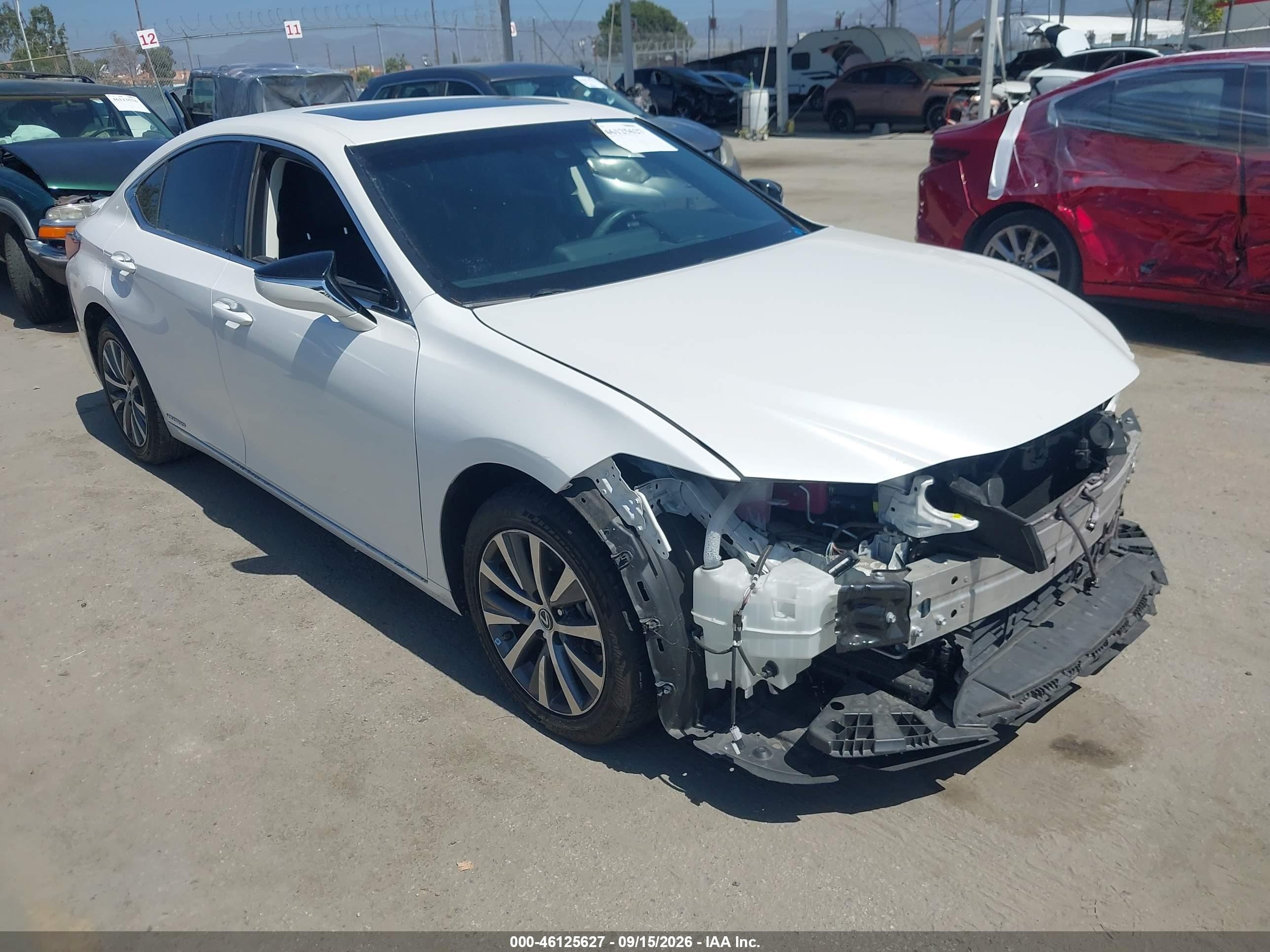 2021 Lexus ES 300h VIN 58ACA1C19MU012073 — IAAI salvage auction photo