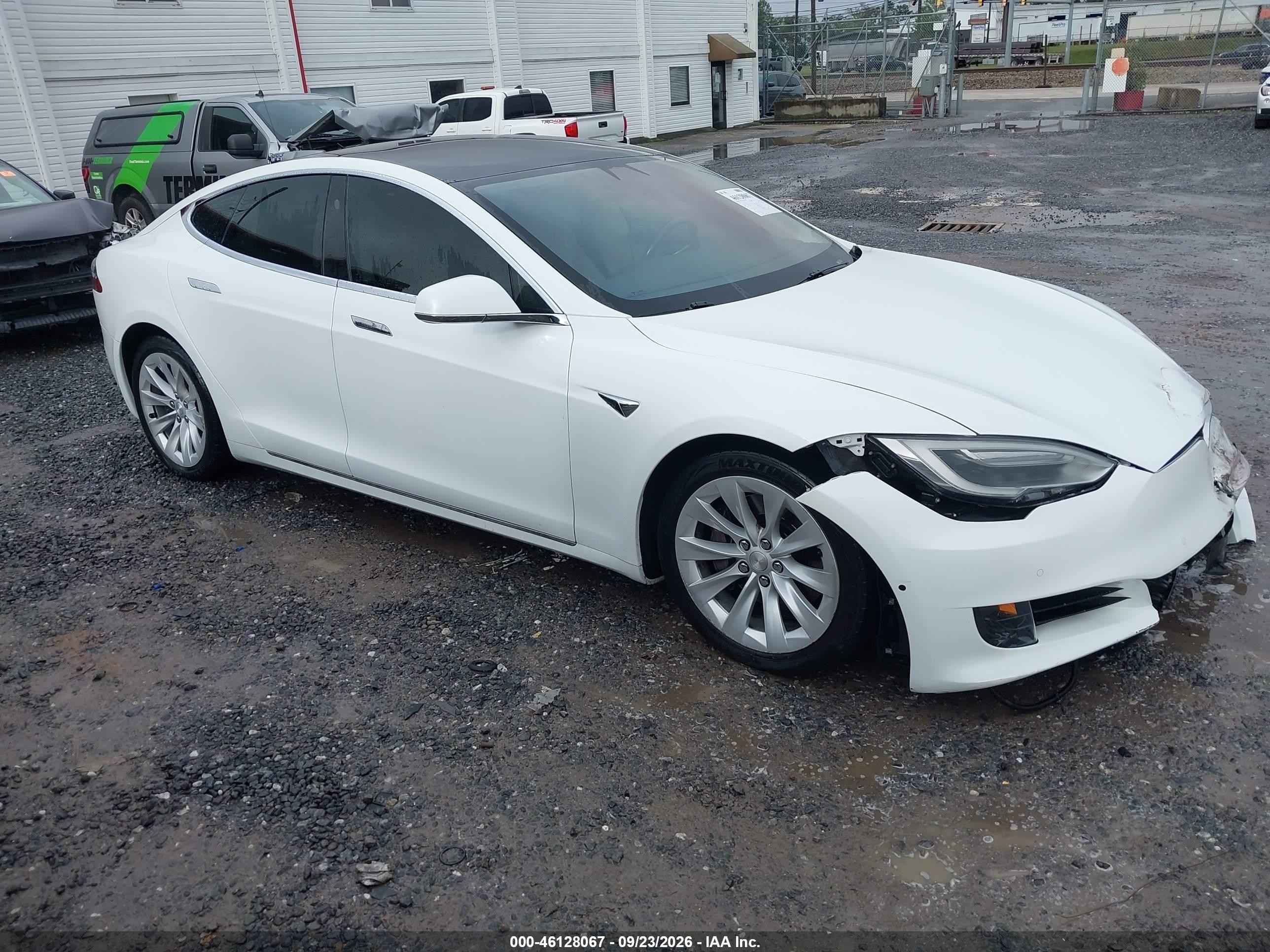 2017 Tesla Model s VIN 5YJSA1E20HF200475 IAAI salvage auction — Front End, Salvage (North Carolina), sold $8,500 on 2026-10-06 (photo 1)